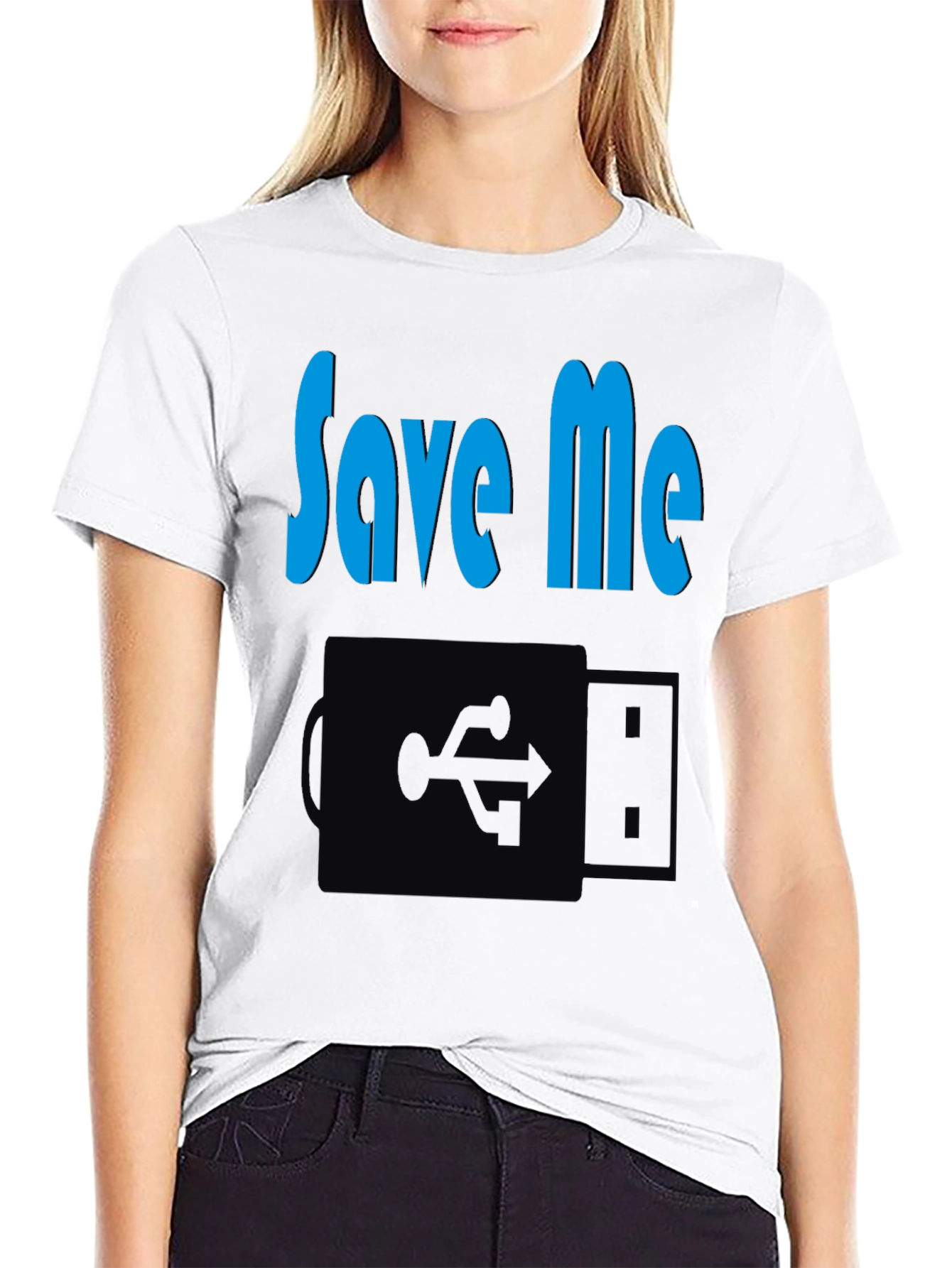 Save Me USB T-Shirt - Geek Tee
