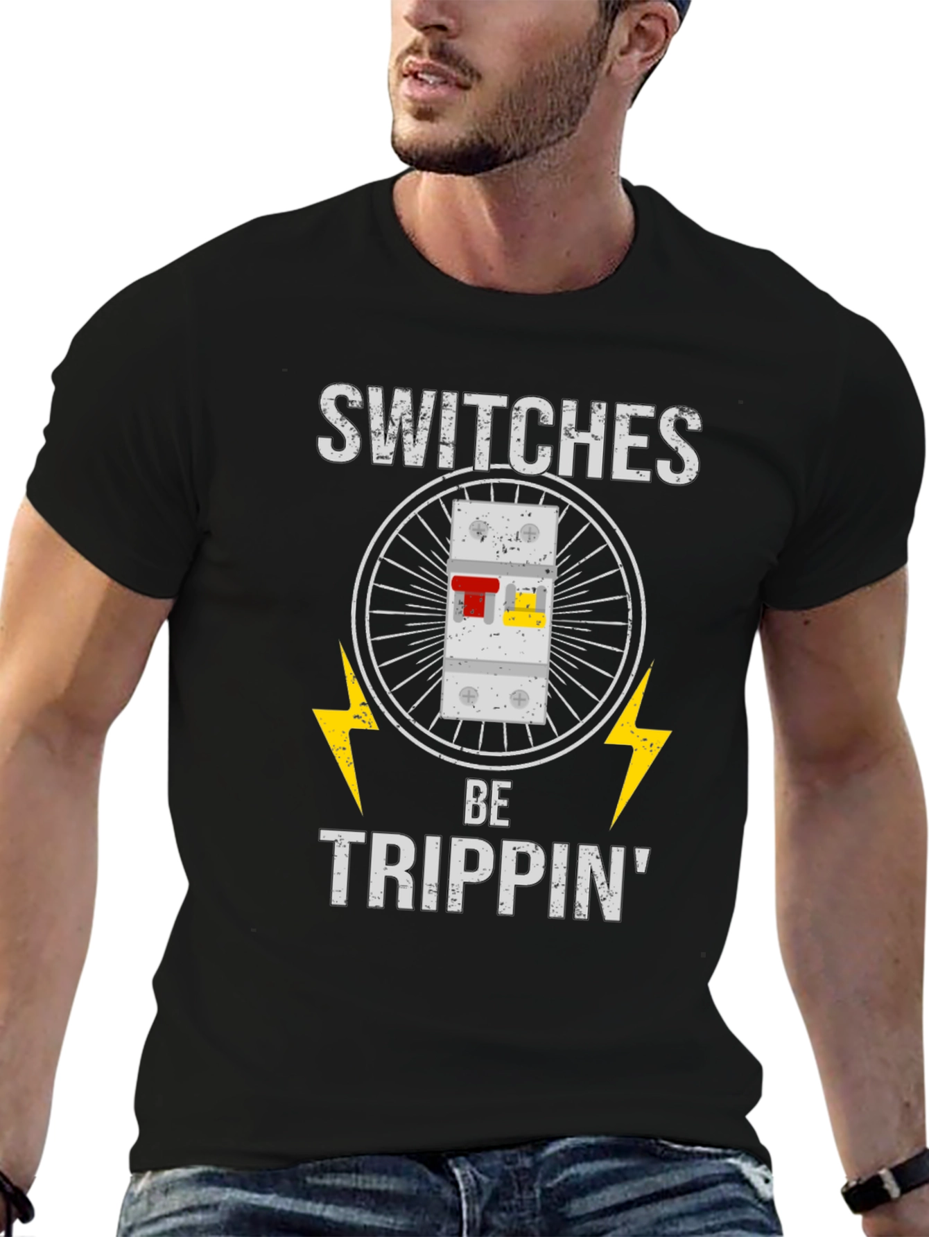Switches Be Trippin Funny Electrician T-Shirt