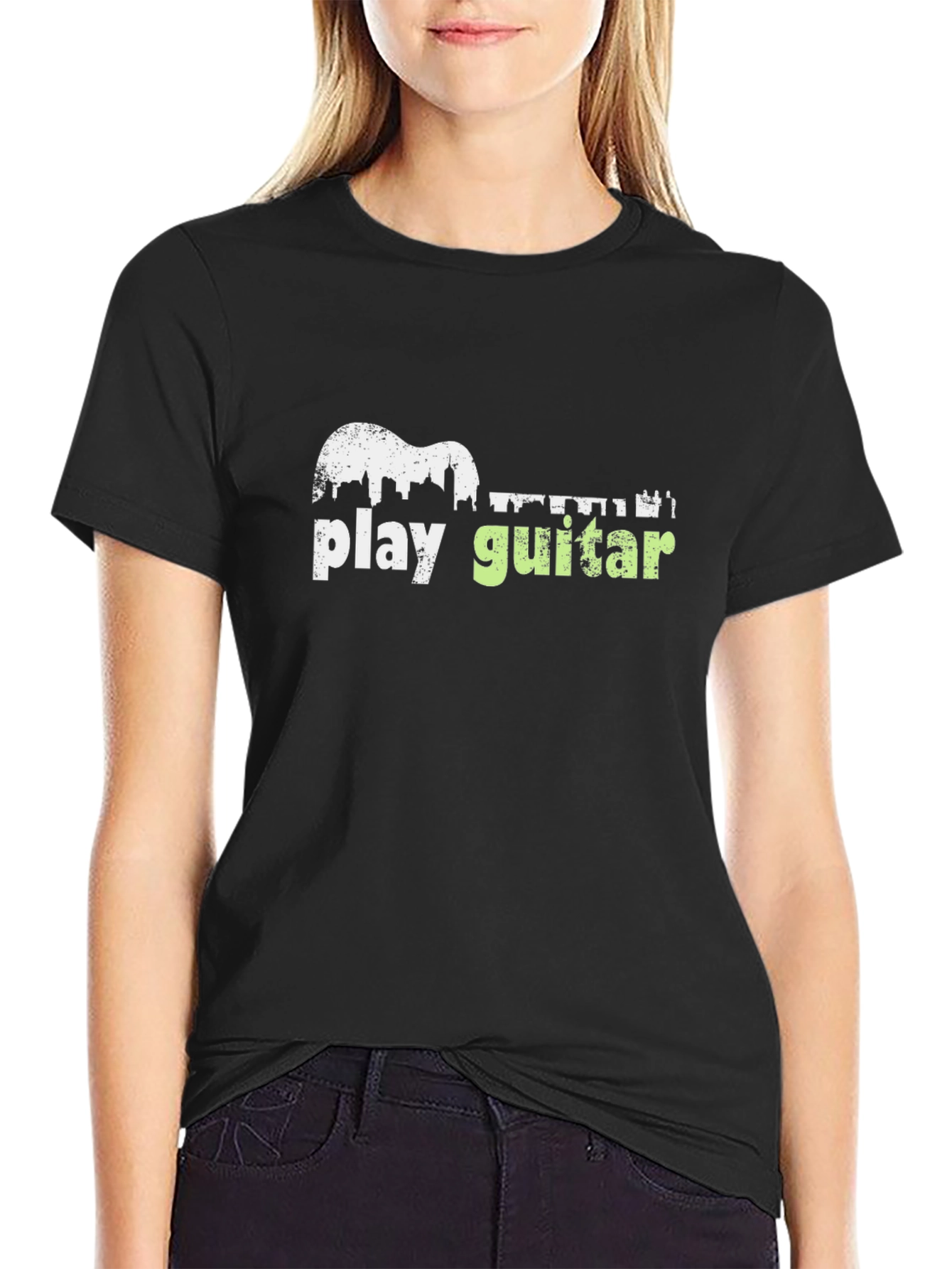 Play Guitar Graphic Tee - Music Lover T-Shirt