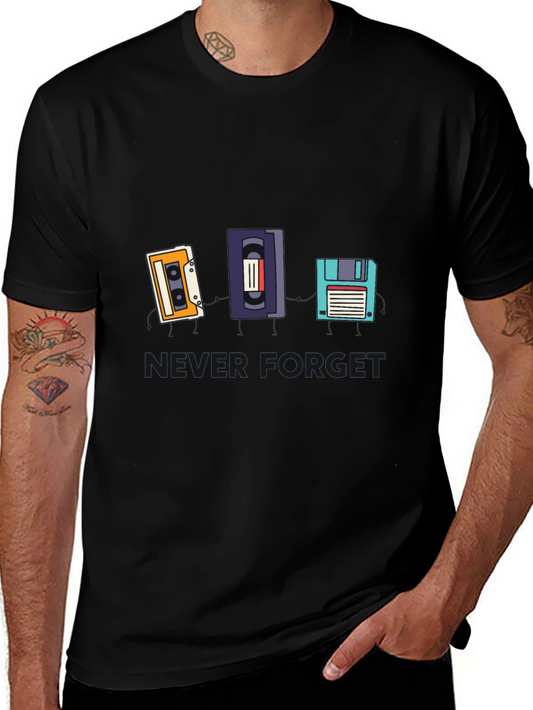 Retro Media T-Shirt - Never Forget