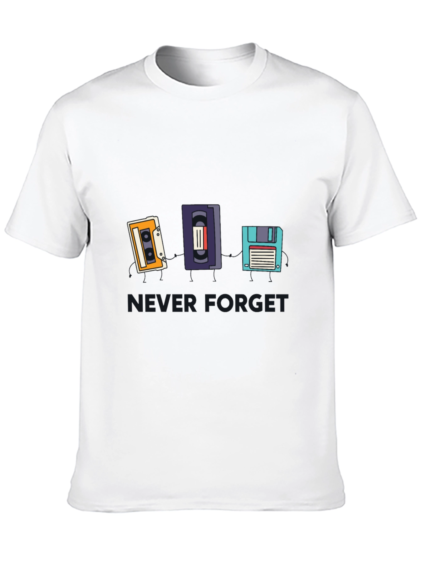 Retro Media T-Shirt - Never Forget