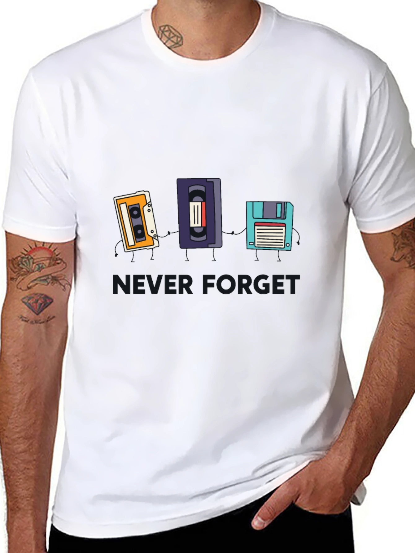 Retro Media T-Shirt - Never Forget