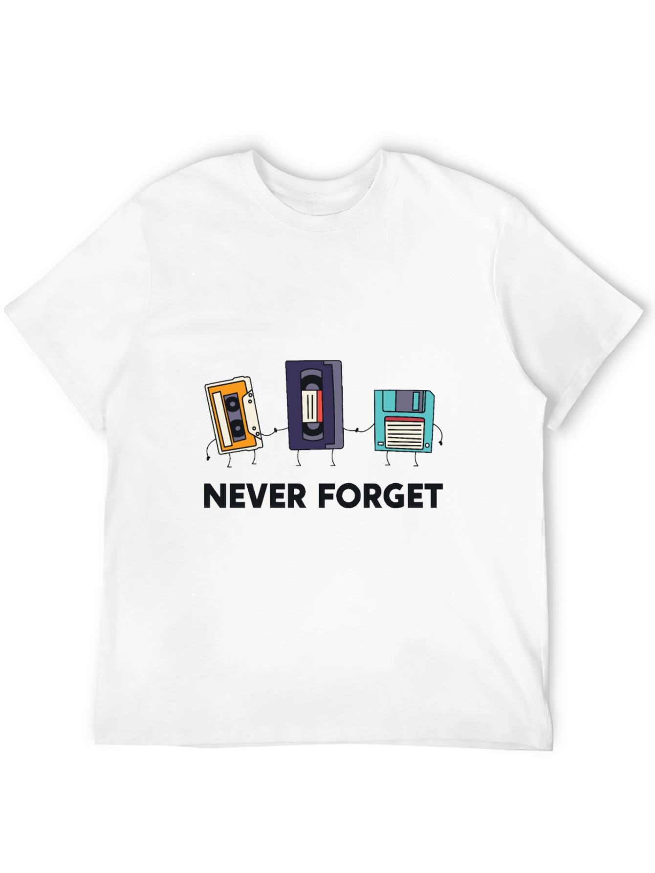 Retro Media T-Shirt - Never Forget