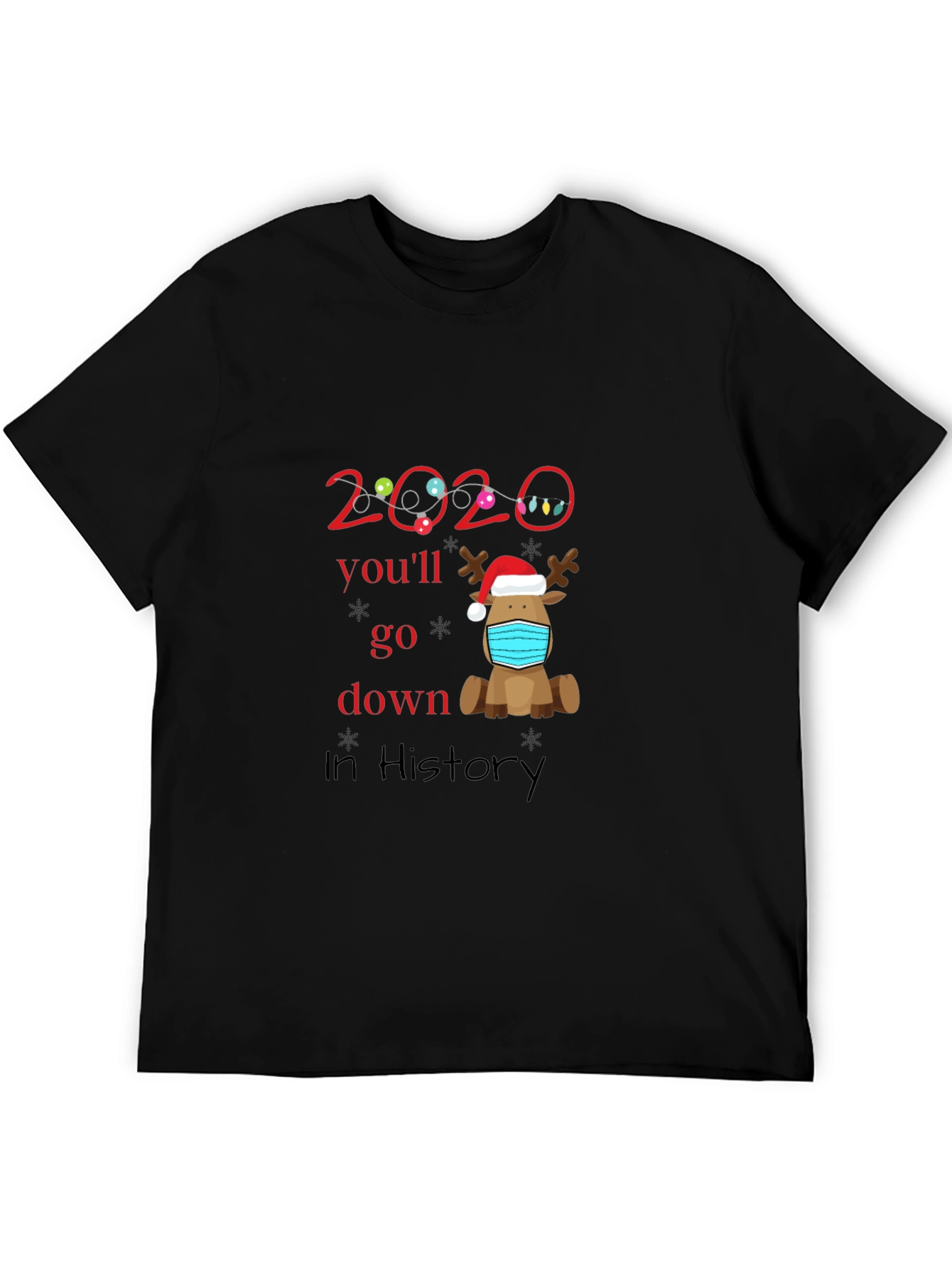 2020 History Reindeer Mask Tee