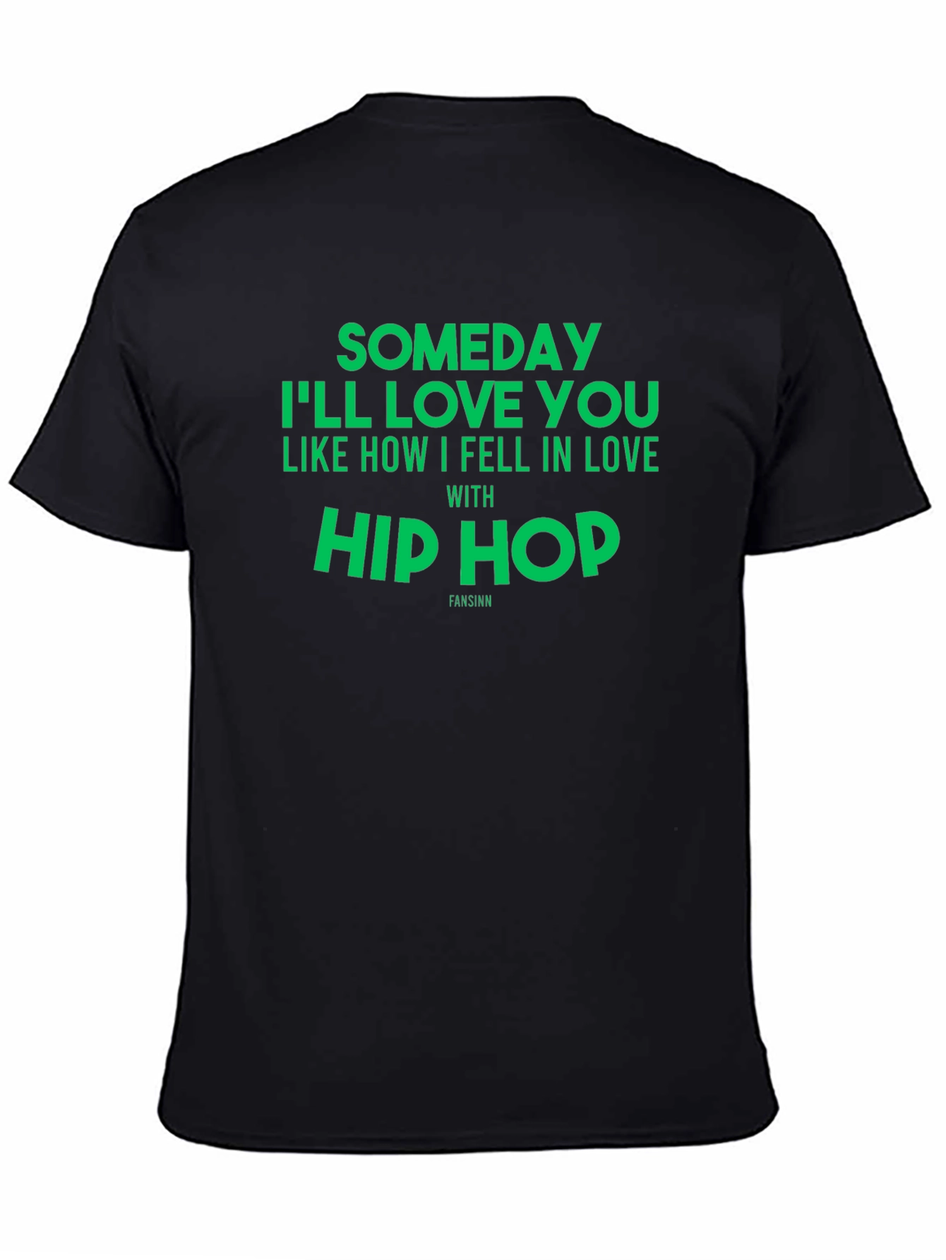 Hip Hop Love Black Graphic Tee