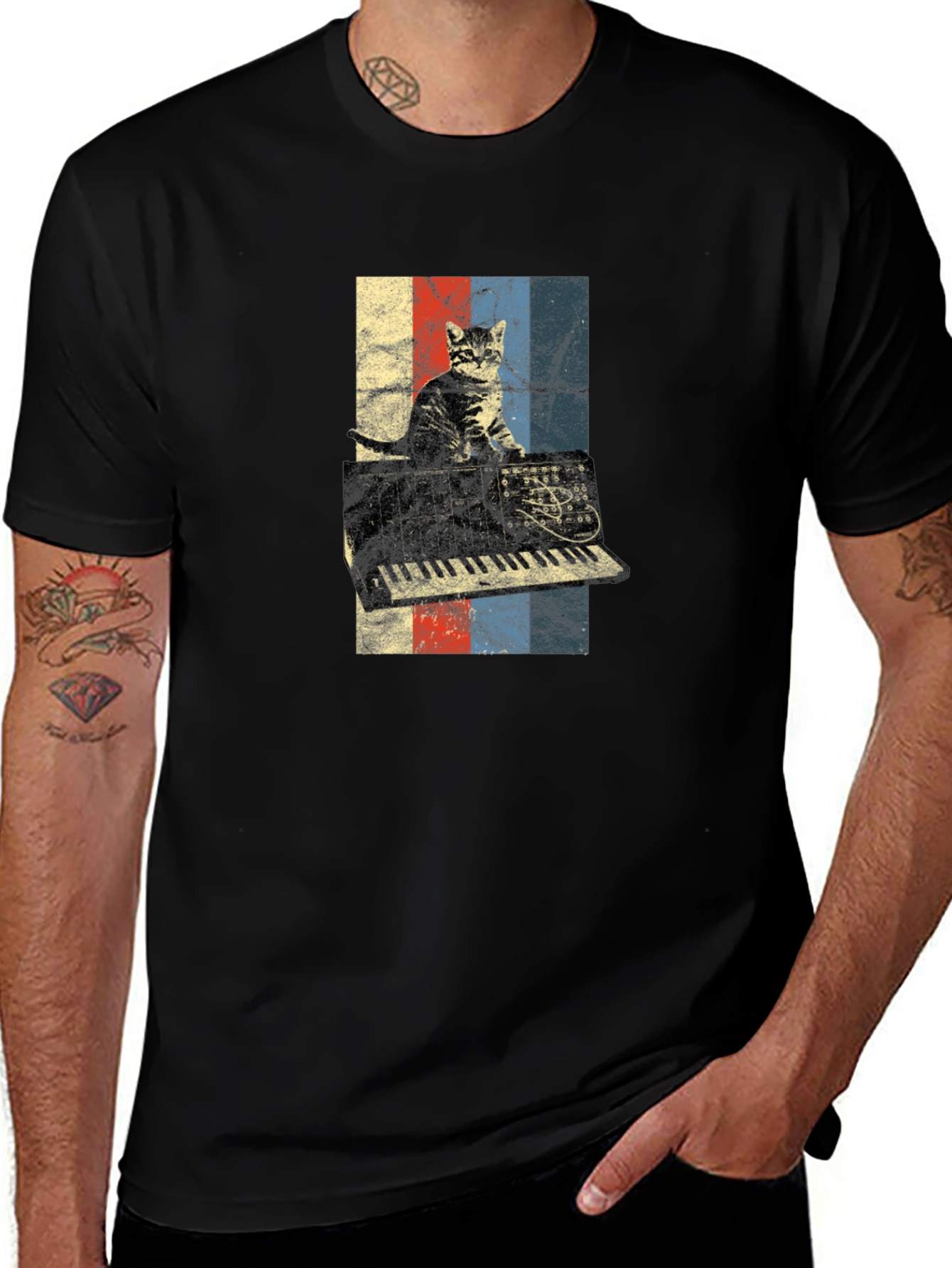 Cat Synthesizer T-Shirt