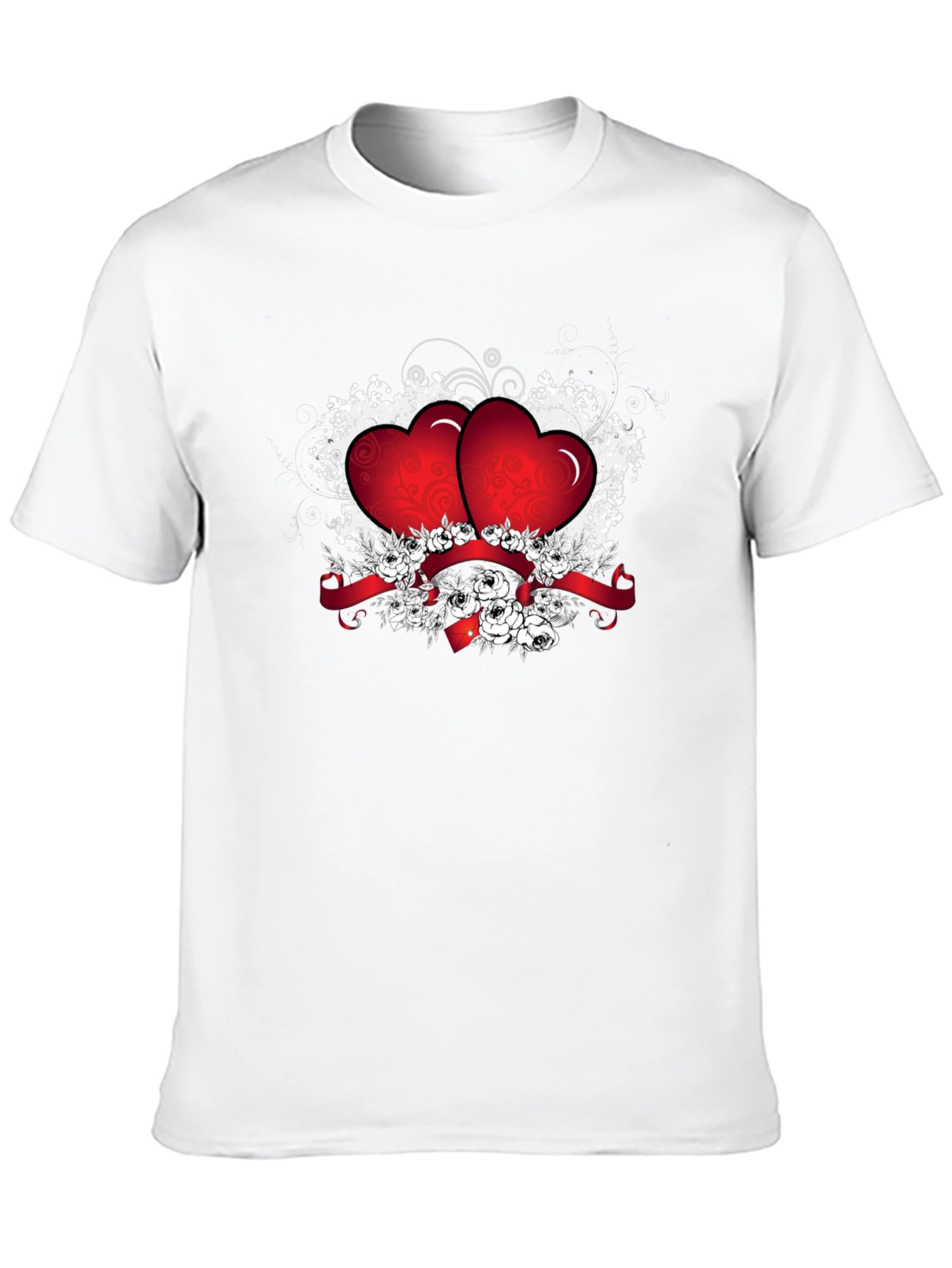 Heart and Floral Graphic Tee