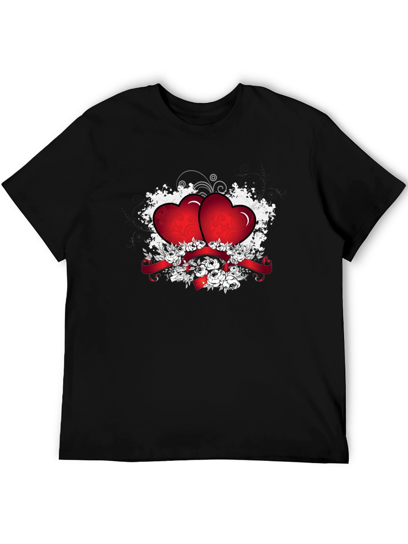 Heart and Floral Graphic Tee