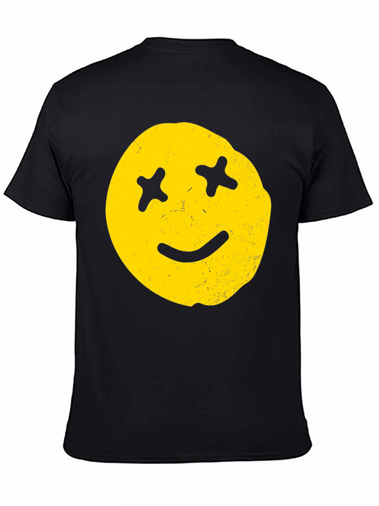 Distressed Smiley Face Graphic Tee