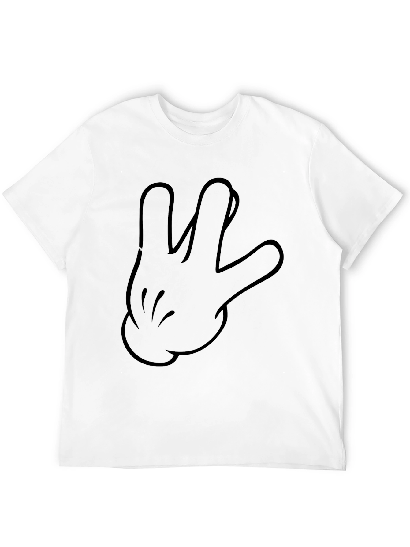Mickey Hand Sign T-Shirt - Black