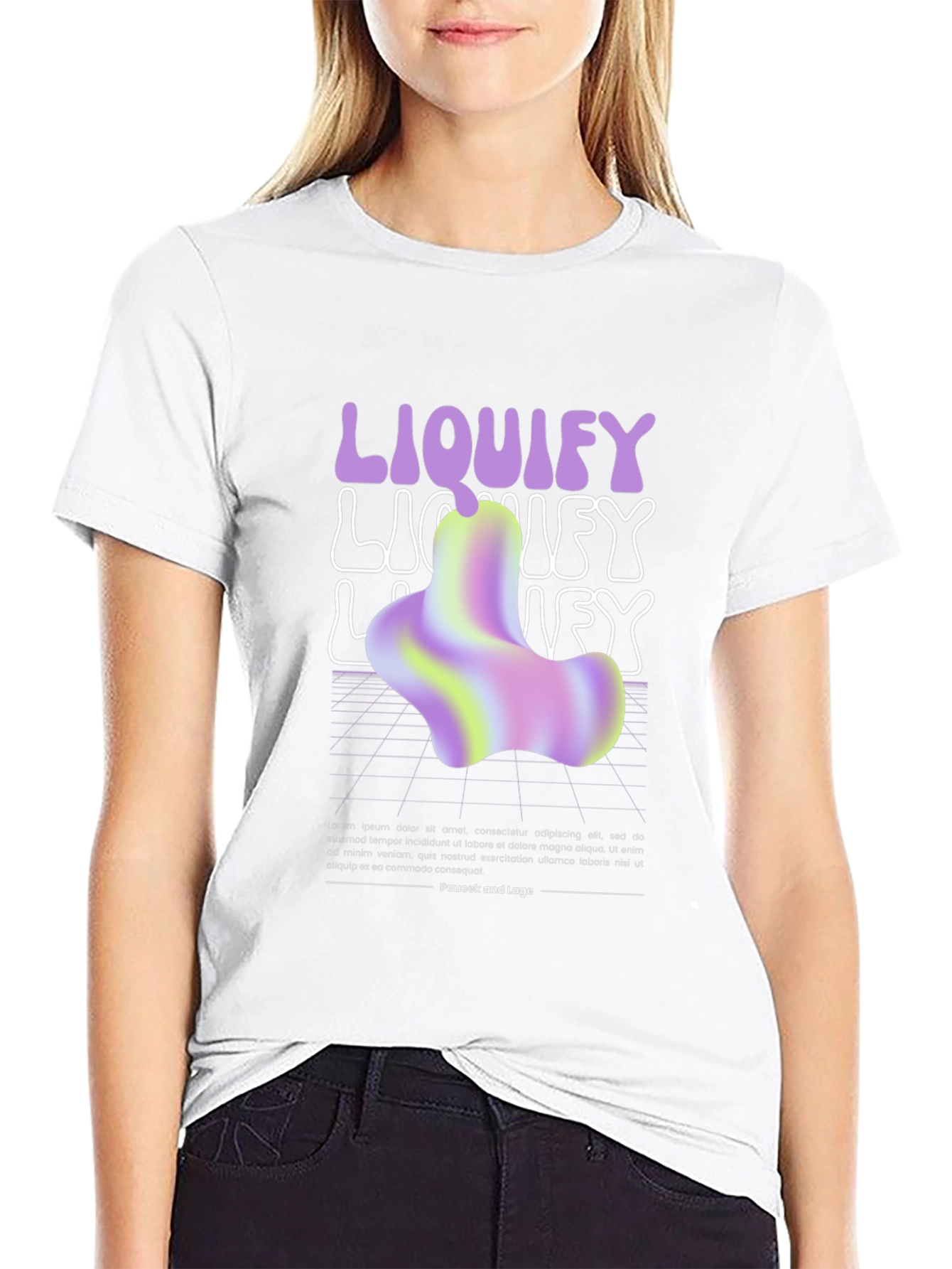 Liquify Graphic T-Shirt - Trendy Abstract Design