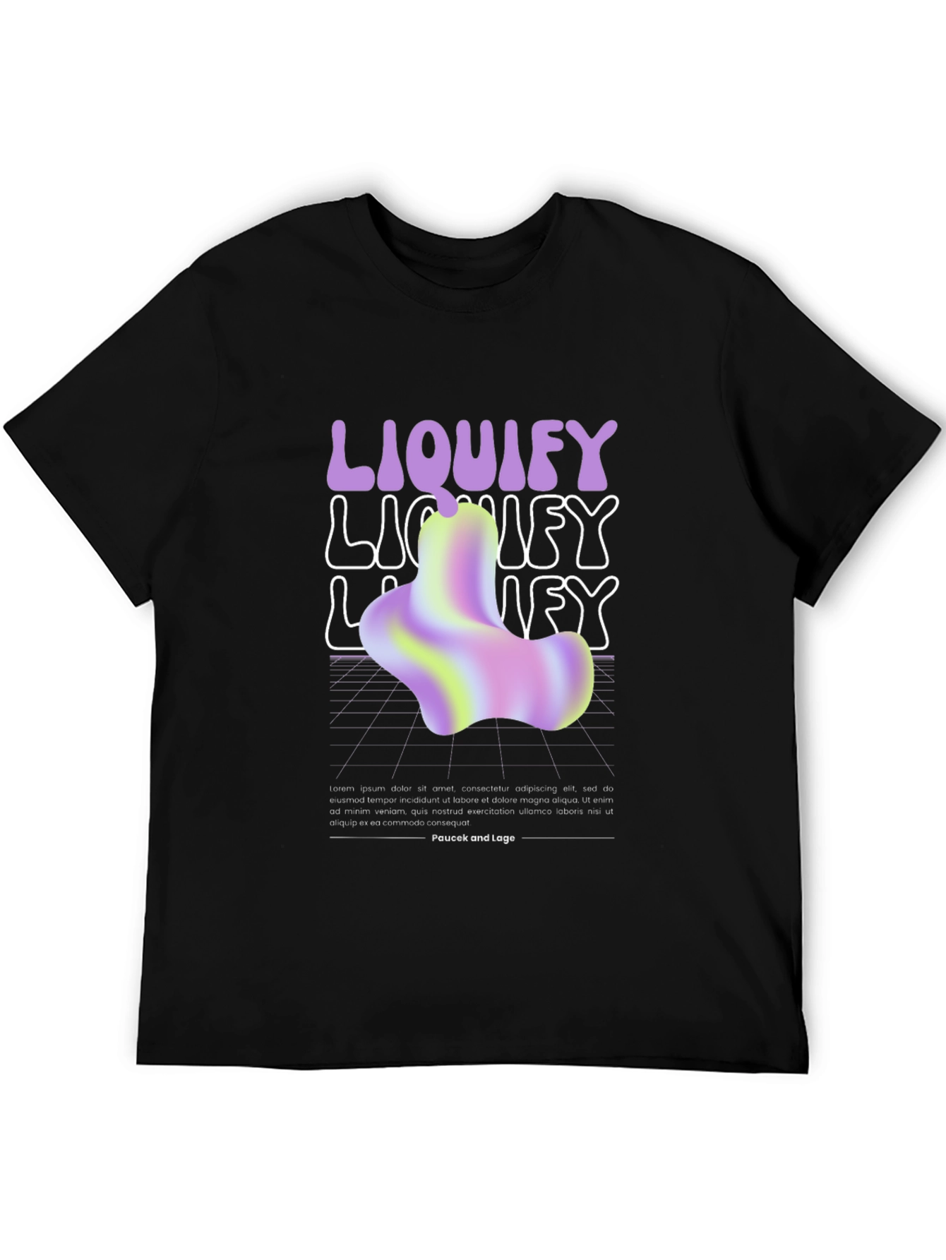 Liquify Graphic T-Shirt - Trendy Abstract Design