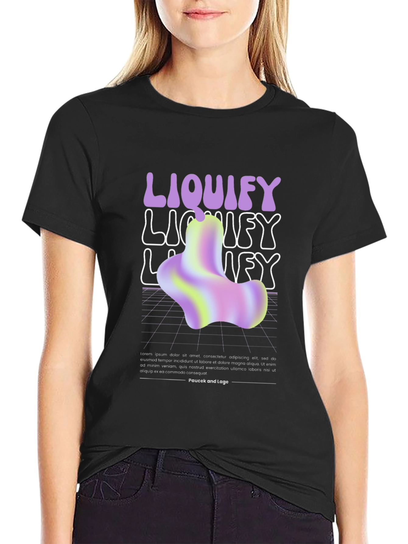 Liquify Graphic T-Shirt - Trendy Abstract Design