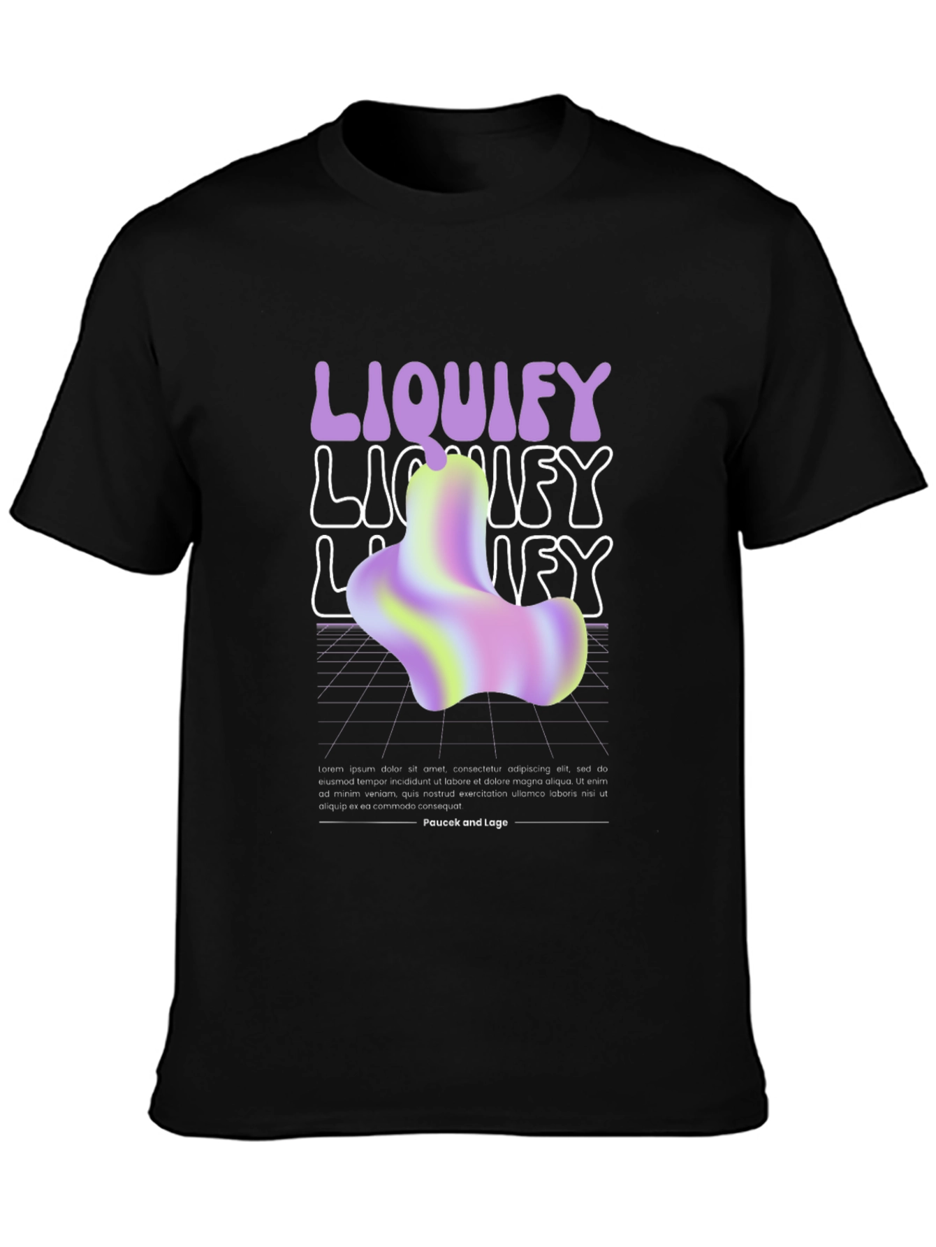 Liquify Graphic T-Shirt - Trendy Abstract Design