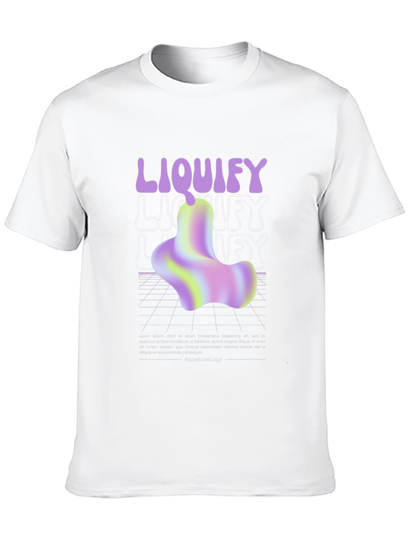 Liquify Graphic T-Shirt - Trendy Abstract Design