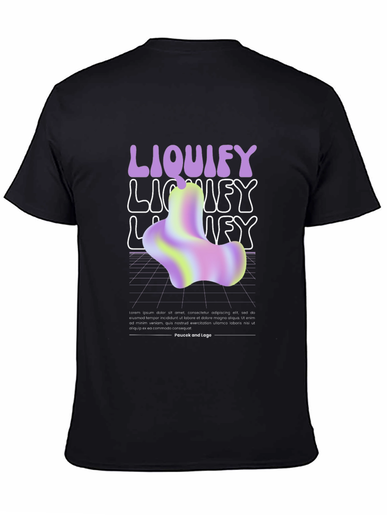 Liquify Graphic T-Shirt - Trendy Abstract Design