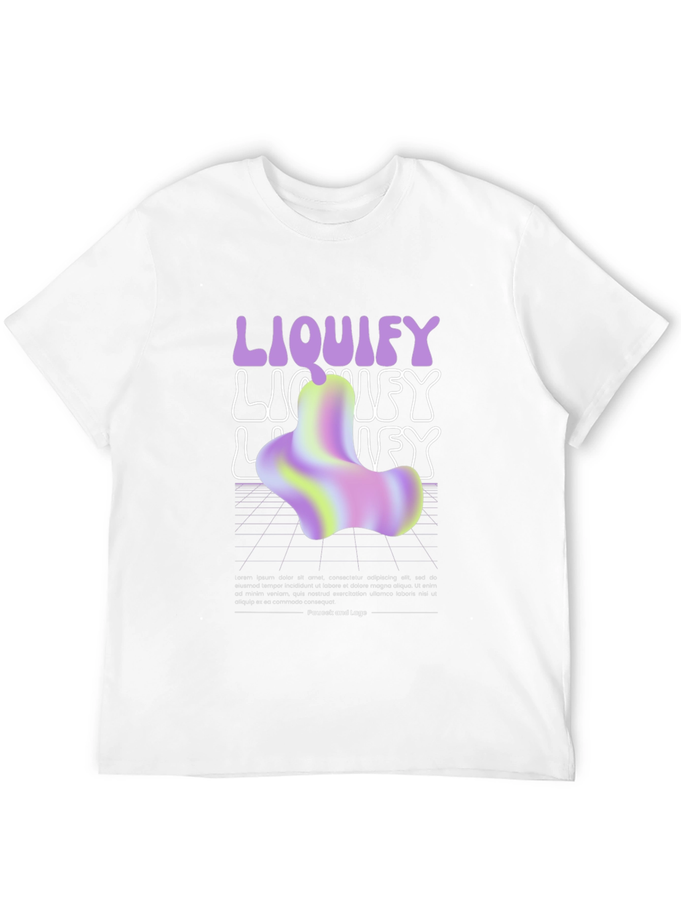 Liquify Graphic T-Shirt - Trendy Abstract Design