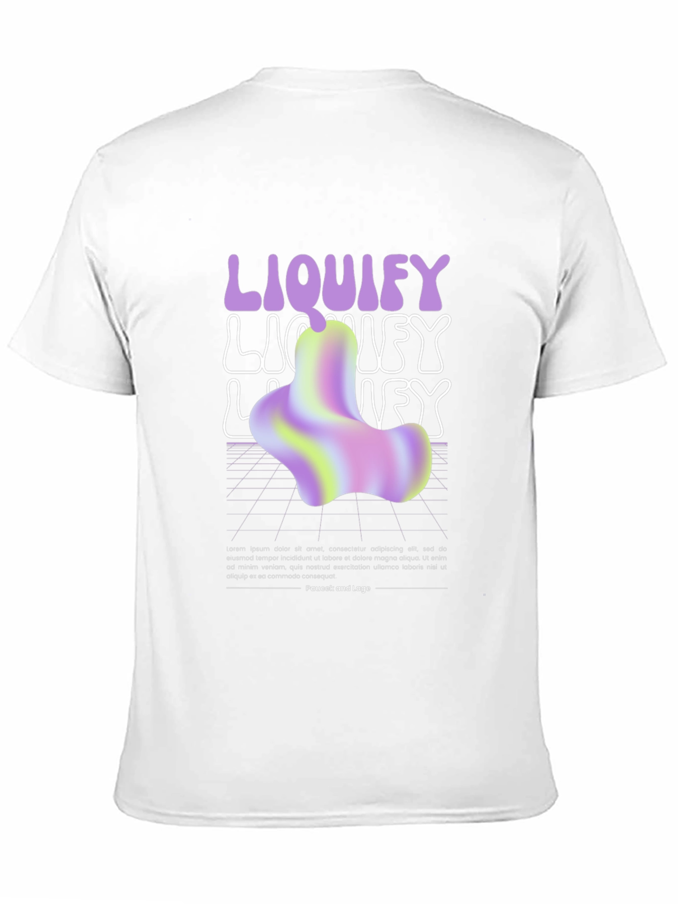 Liquify Graphic T-Shirt - Trendy Abstract Design