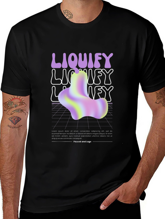 Liquify Graphic T-Shirt - Trendy Abstract Design