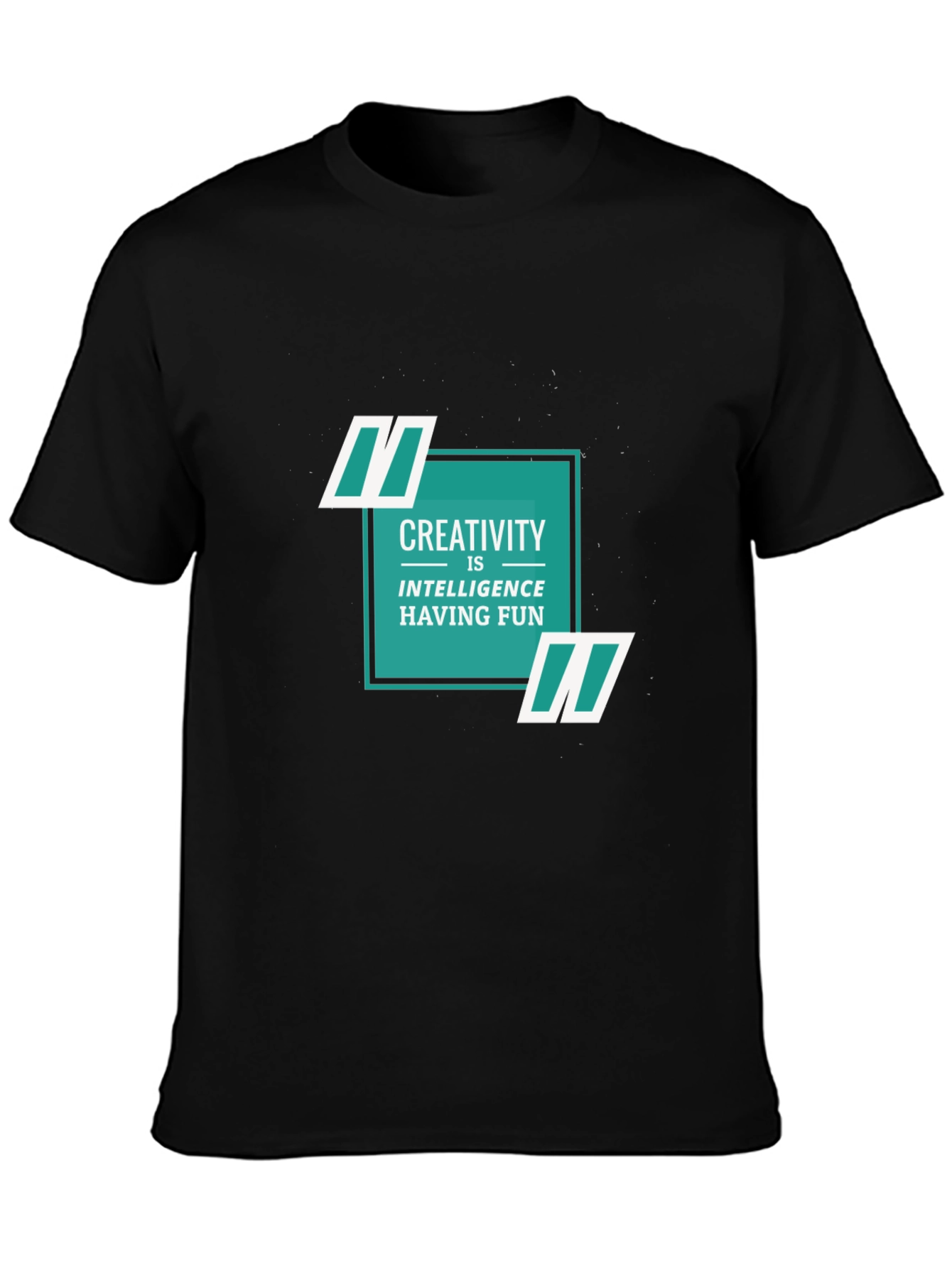 Creative Intelligence Tee - Soft Black Cotton Shirt
