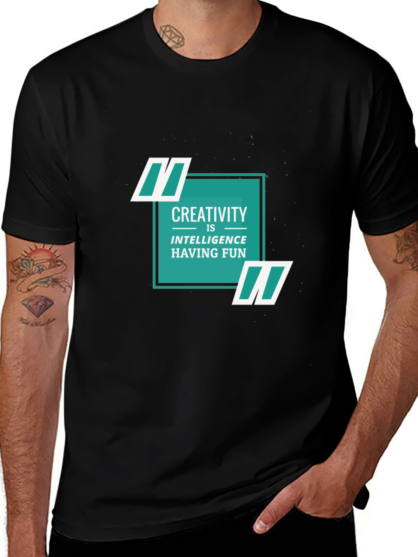 Creative Intelligence Tee - Soft Black Cotton Shirt