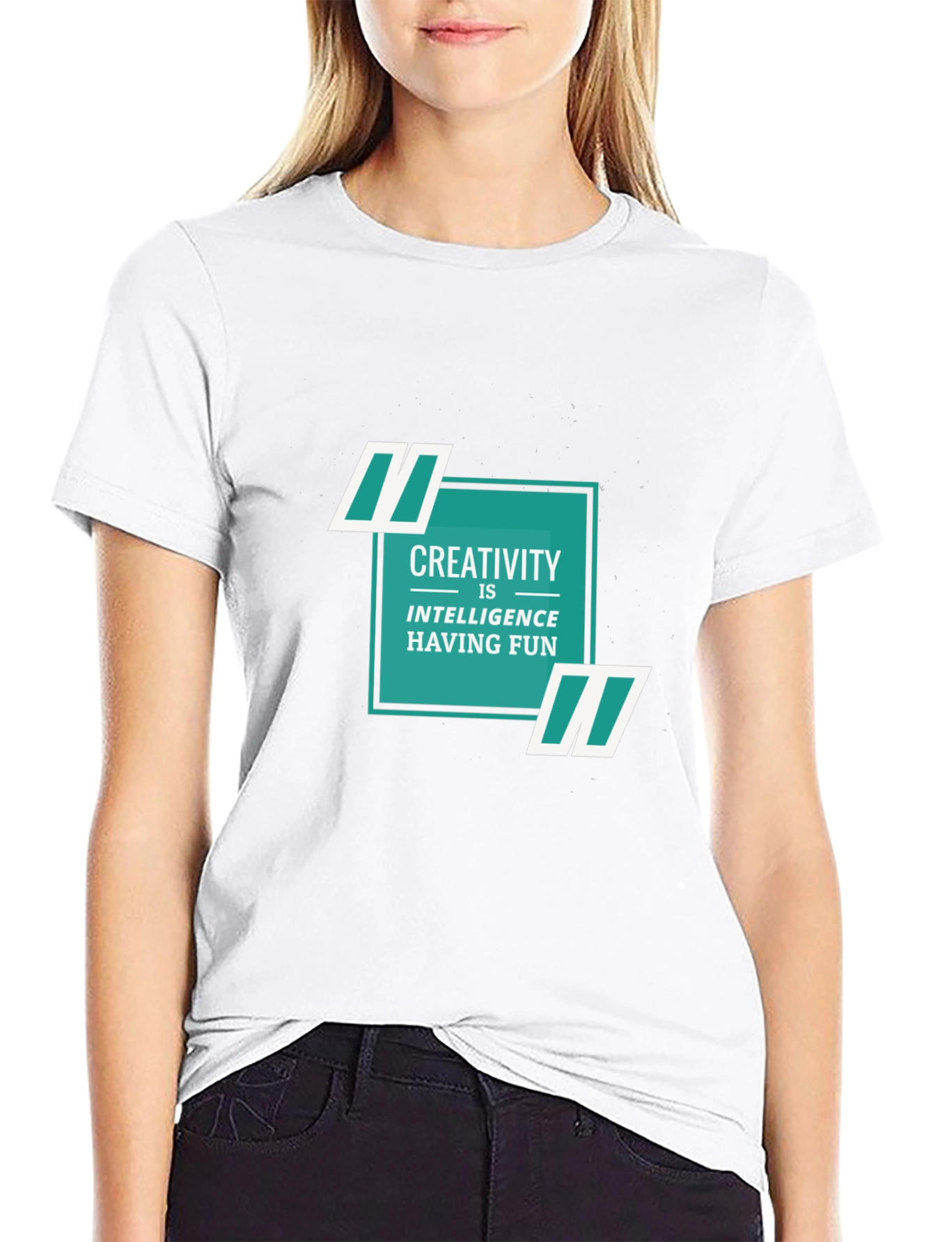 Creative Intelligence Tee - Soft Black Cotton Shirt