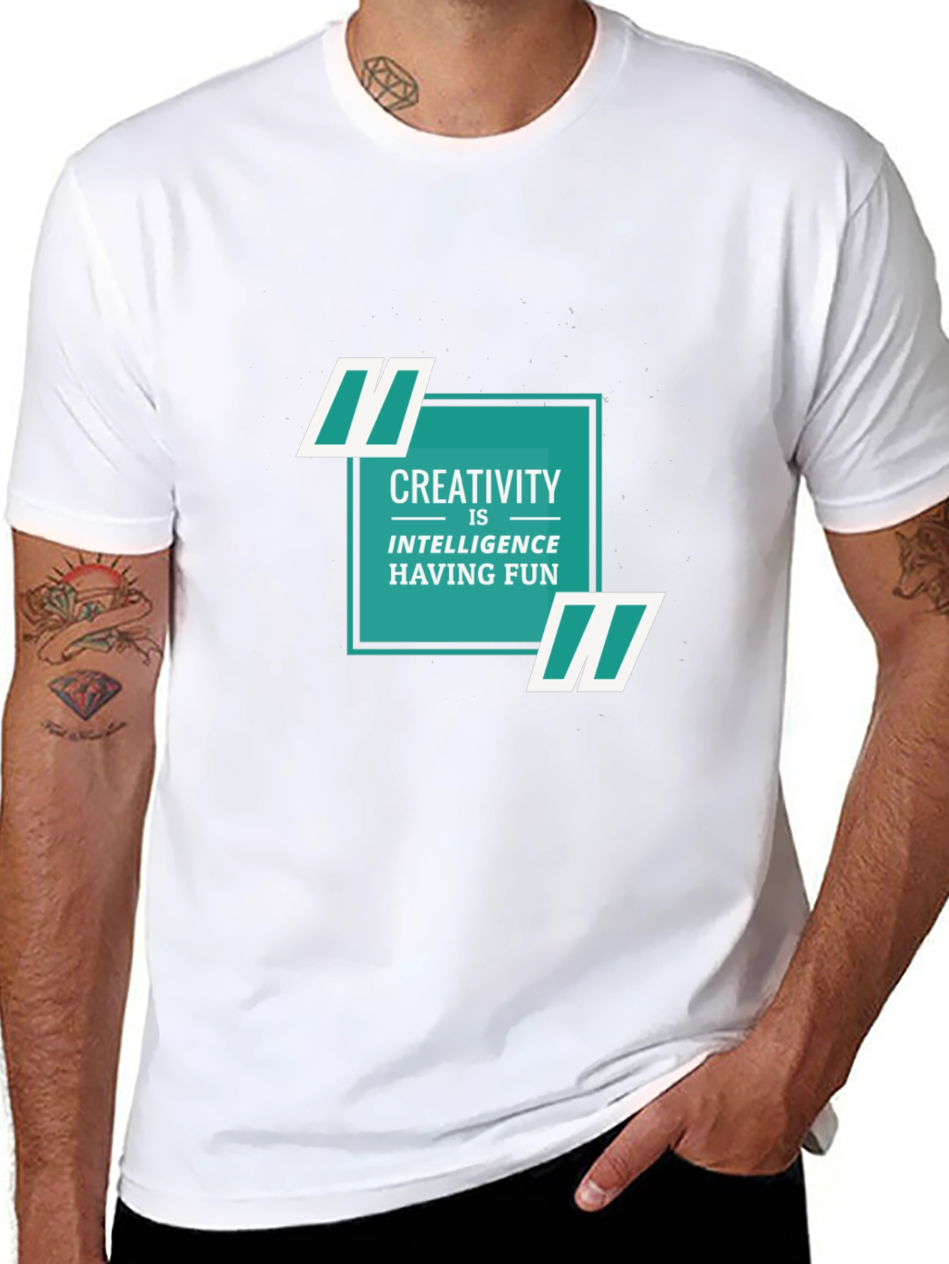 Creative Intelligence Tee - Soft Black Cotton Shirt