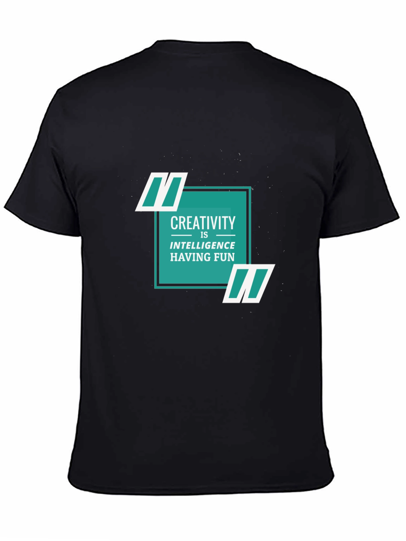 Creative Intelligence Tee - Soft Black Cotton Shirt