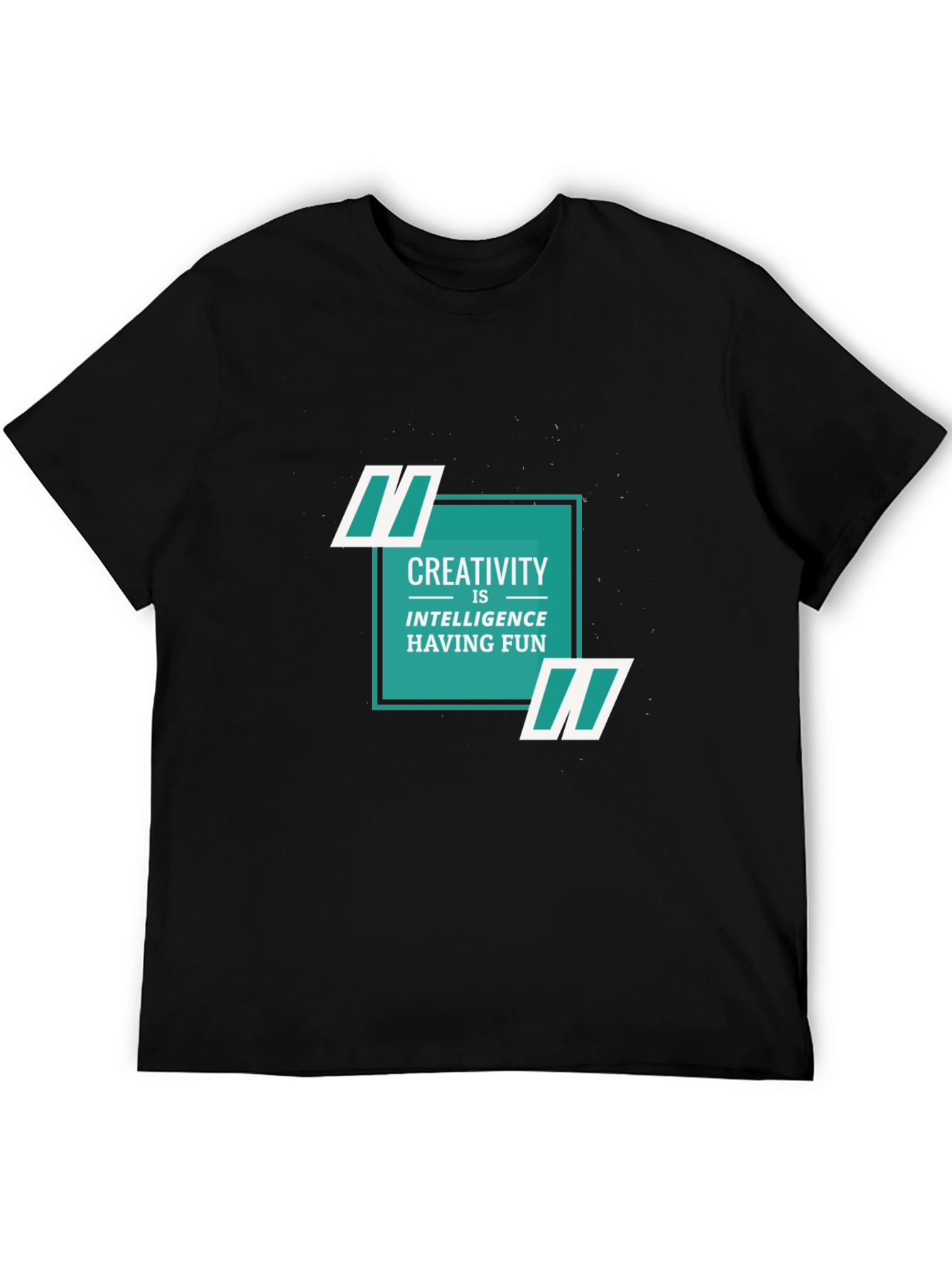 Creative Intelligence Tee - Soft Black Cotton Shirt