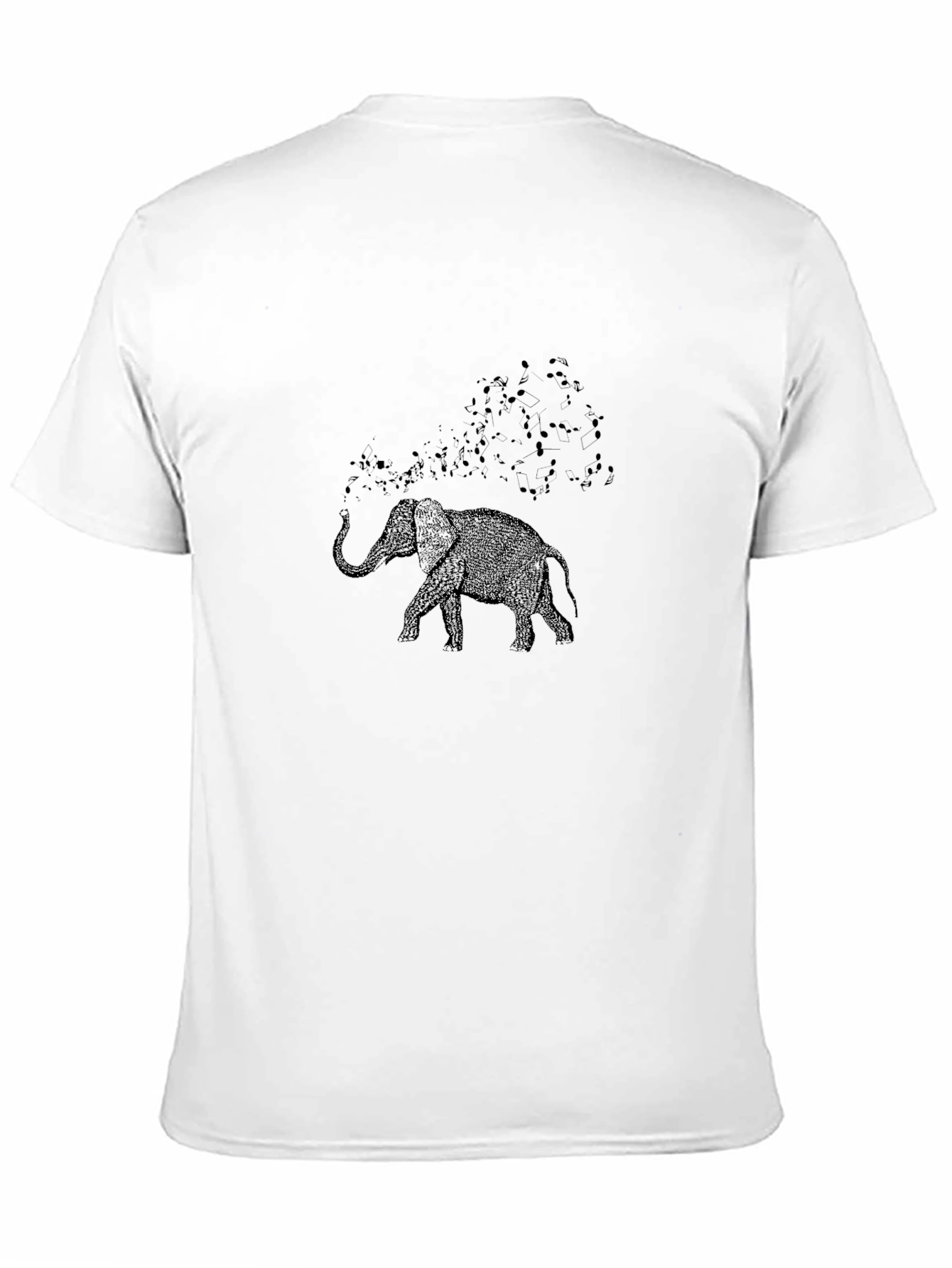 Elephant Dust Print Black T-Shirt