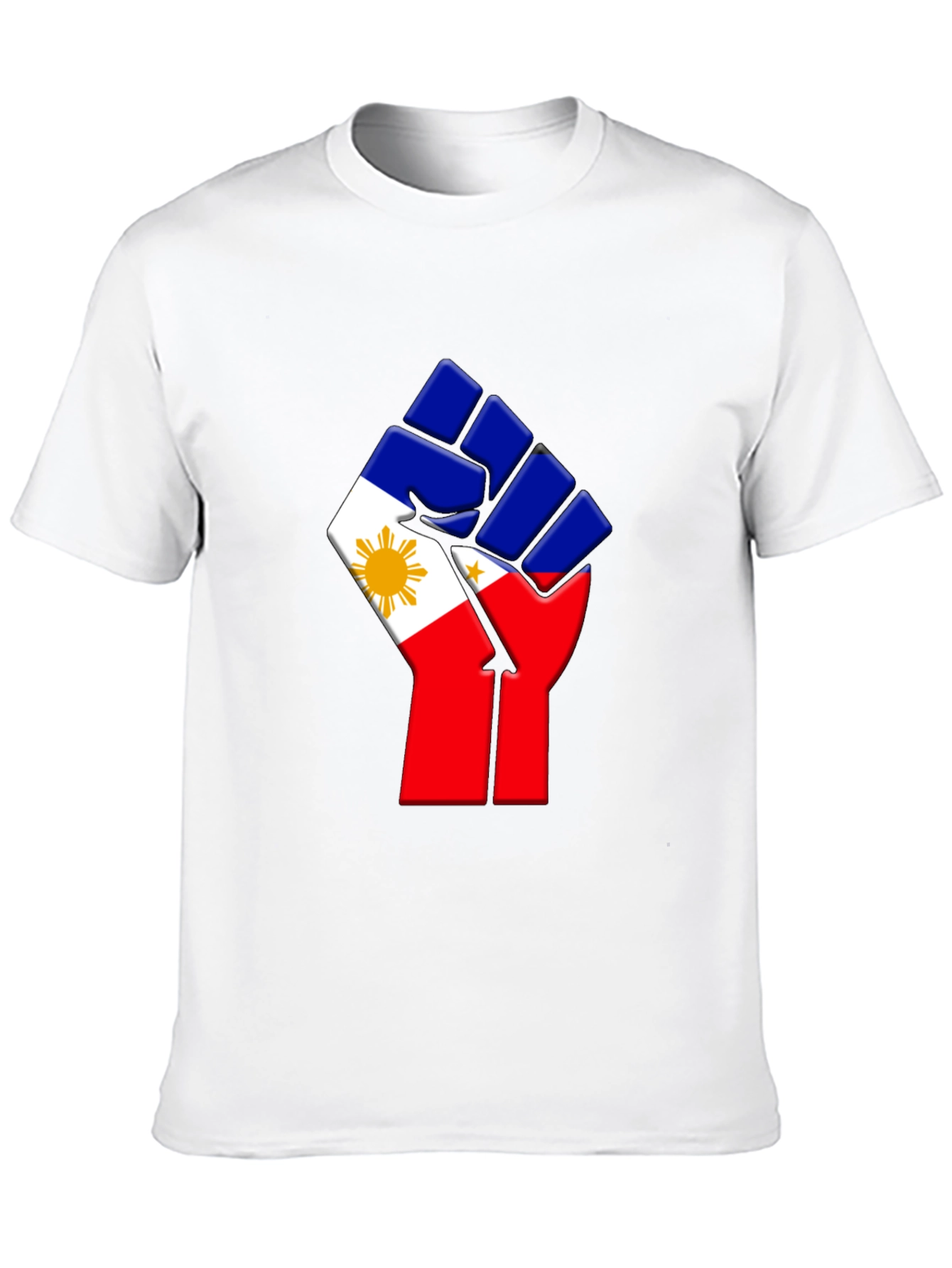 Philippine Flag Fist T-Shirt - Black