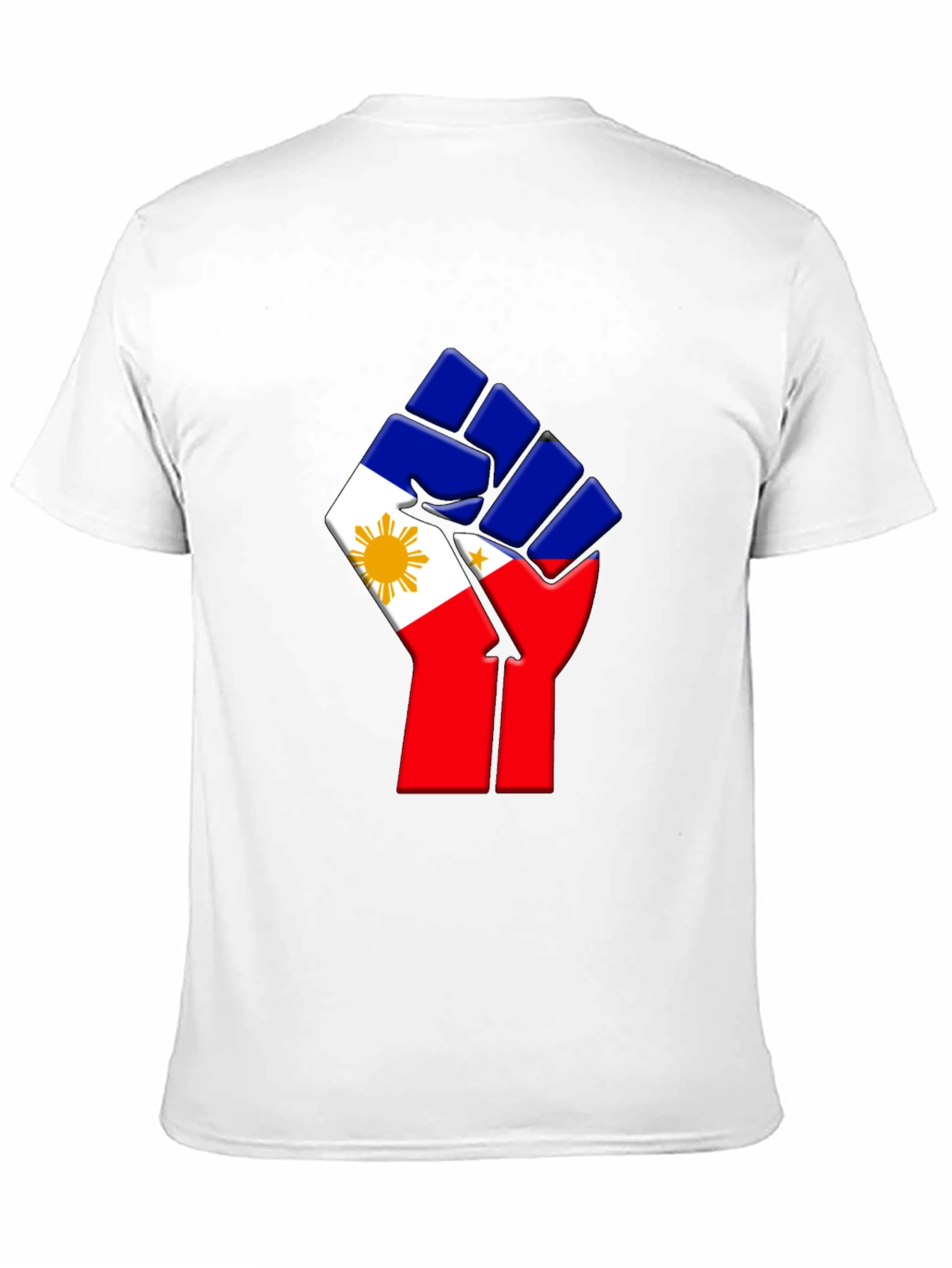 Philippine Flag Fist T-Shirt - Black