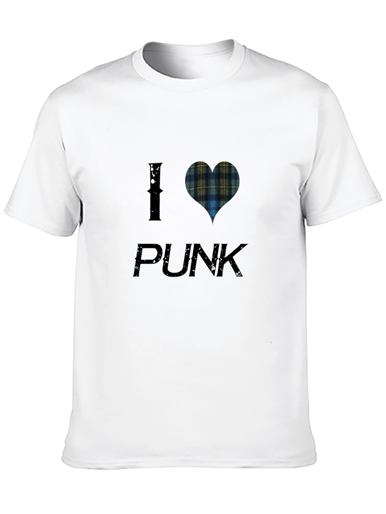 I Heart Plaid Punk Tee
