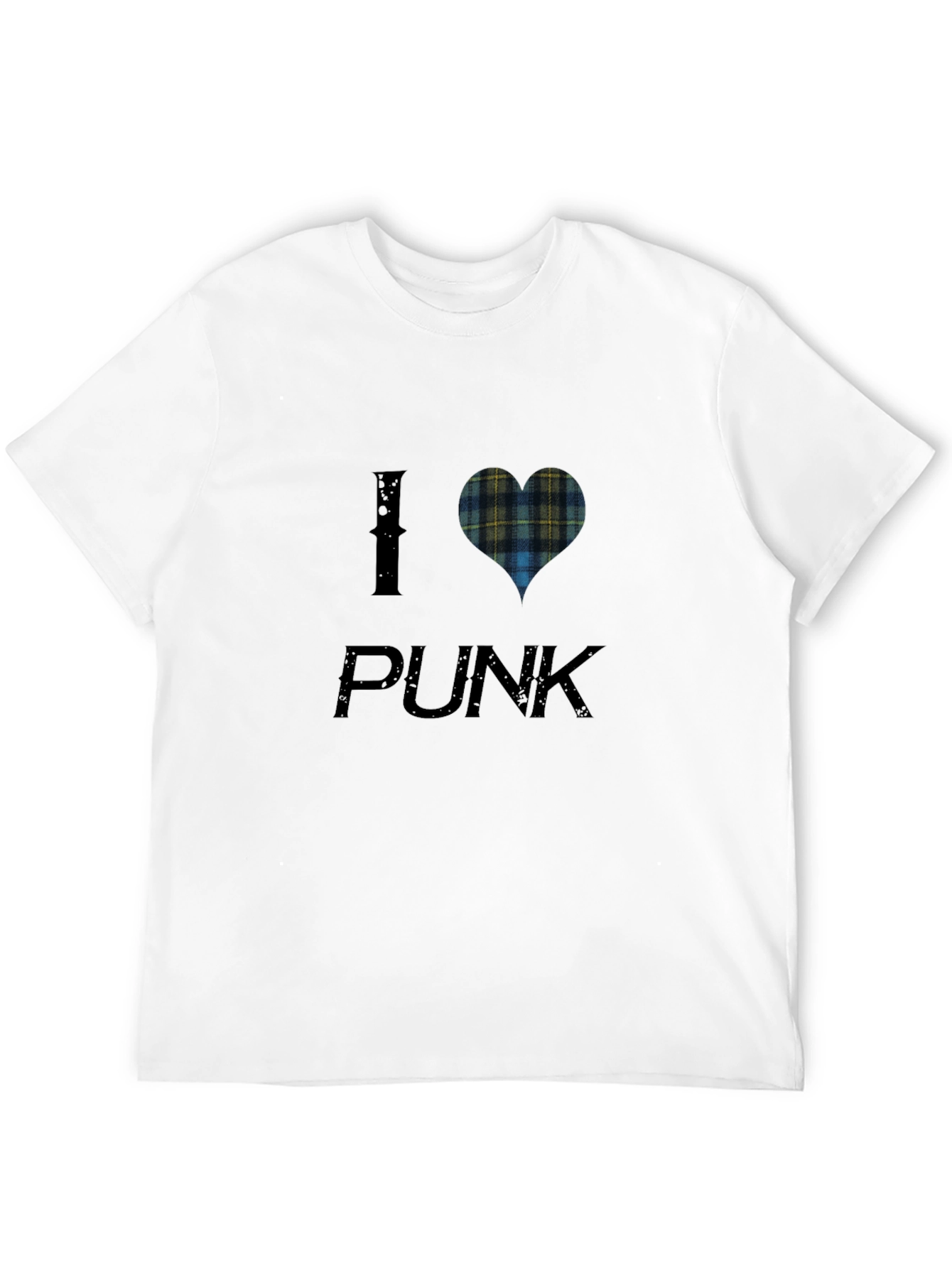 I Heart Plaid Punk Tee