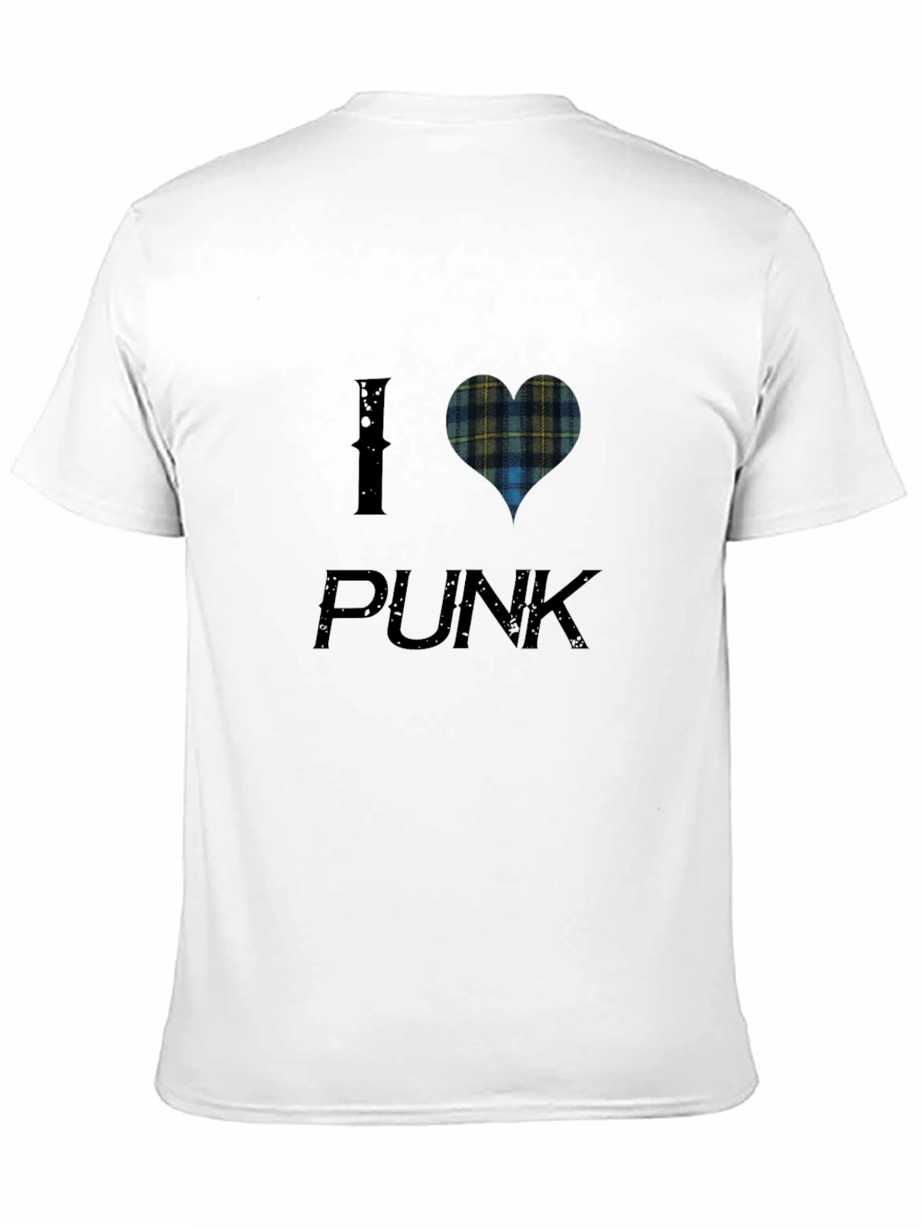 I Heart Plaid Punk Tee