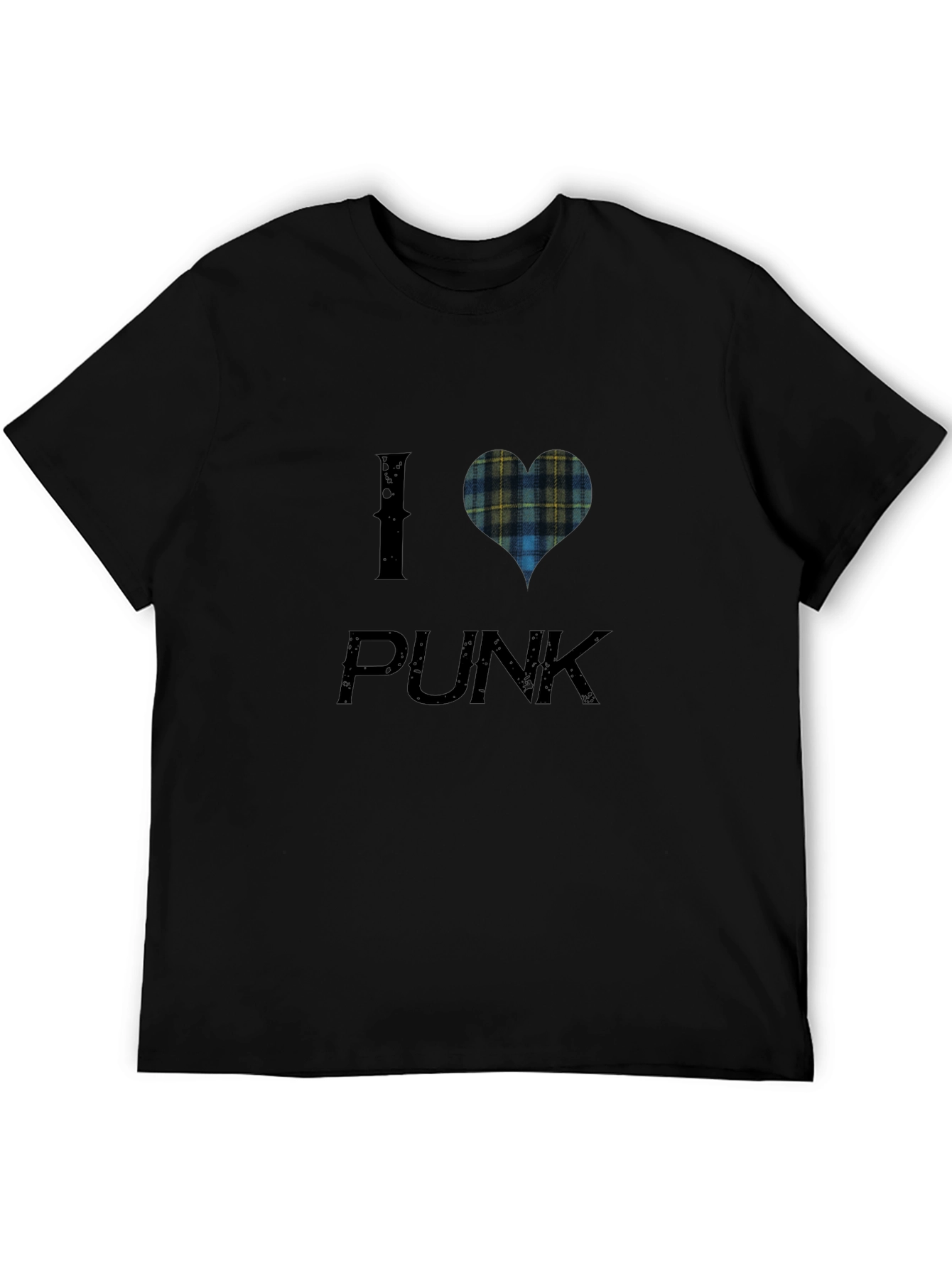I Heart Plaid Punk Tee