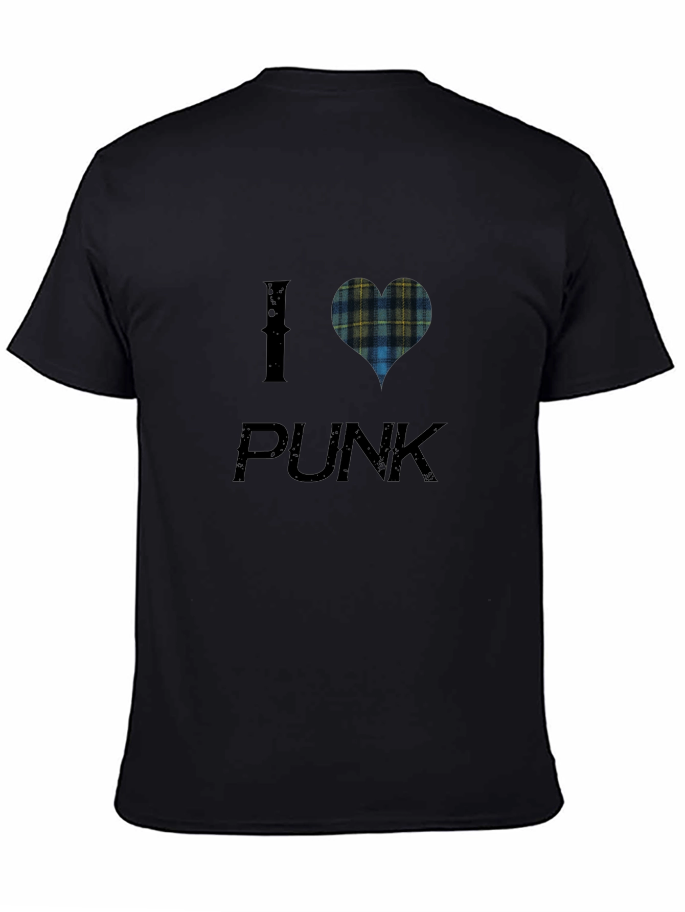 I Heart Plaid Punk Tee