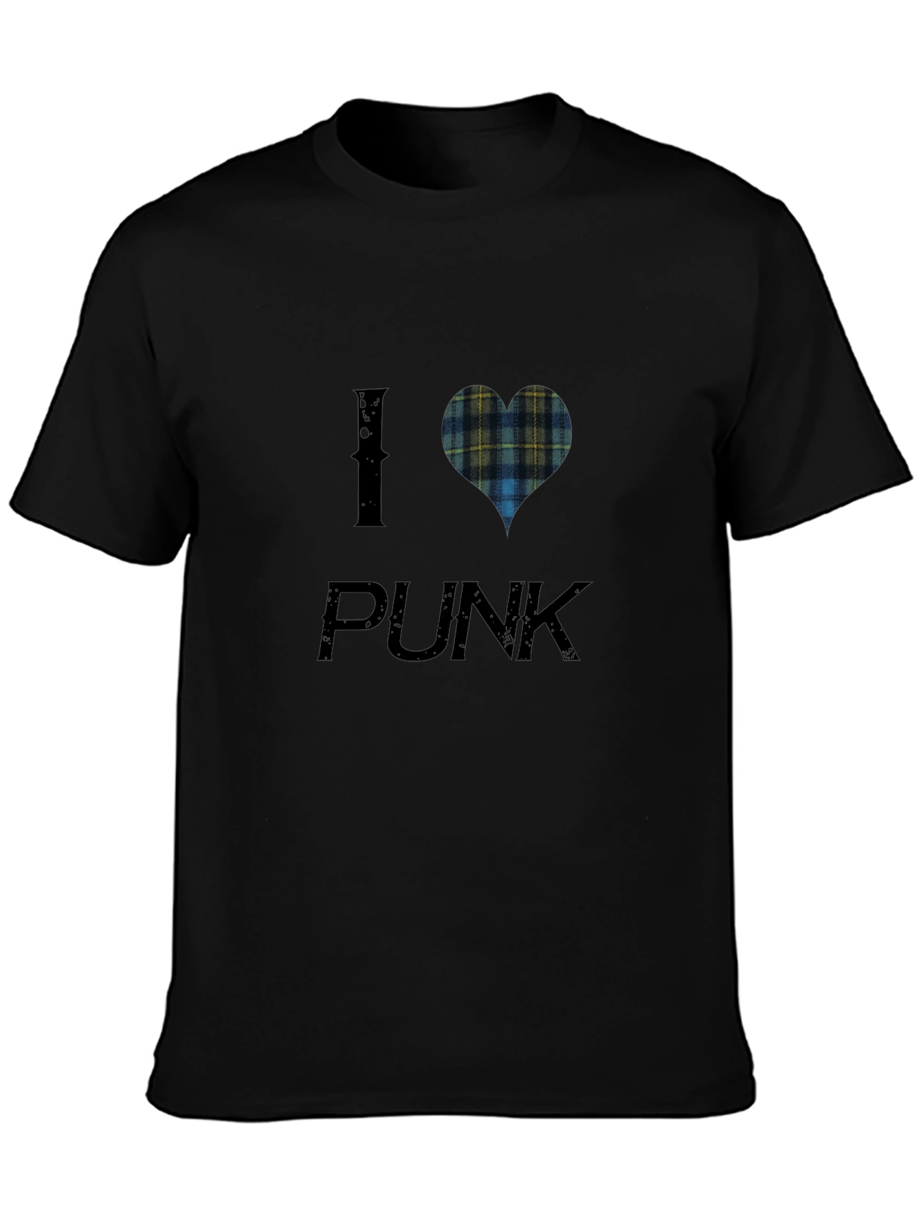 I Heart Plaid Punk Tee