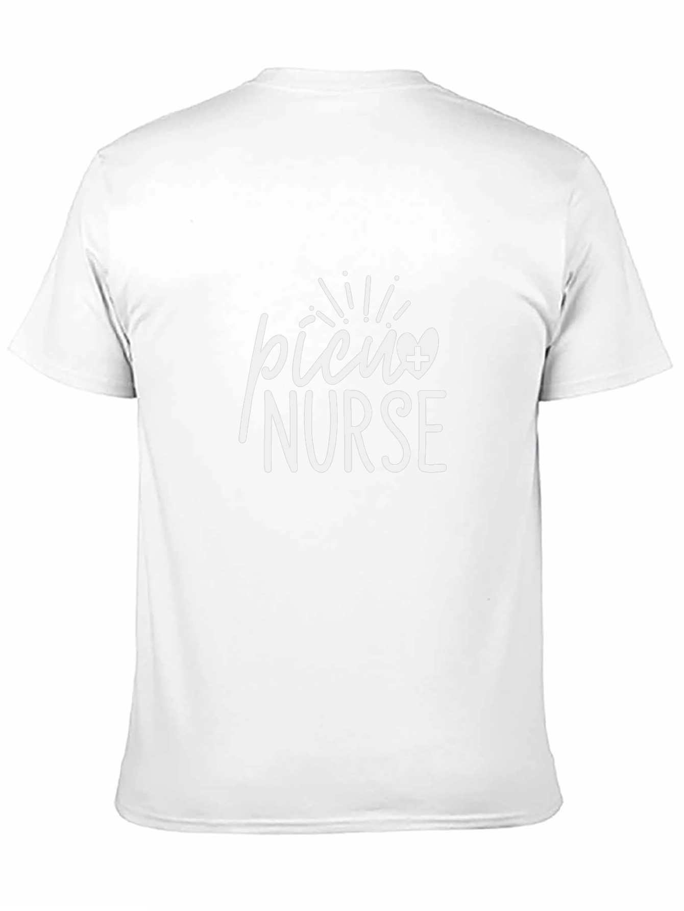 PICU Nurse Graphic T-Shirt - Black Cotton Tee