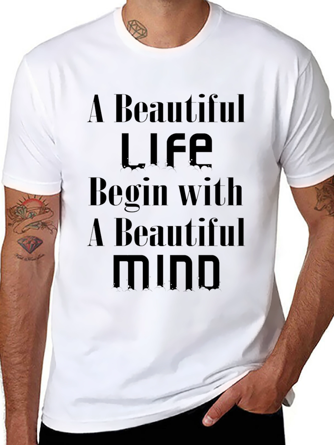 Inspirational Graphic T-Shirt - A Beautiful Life