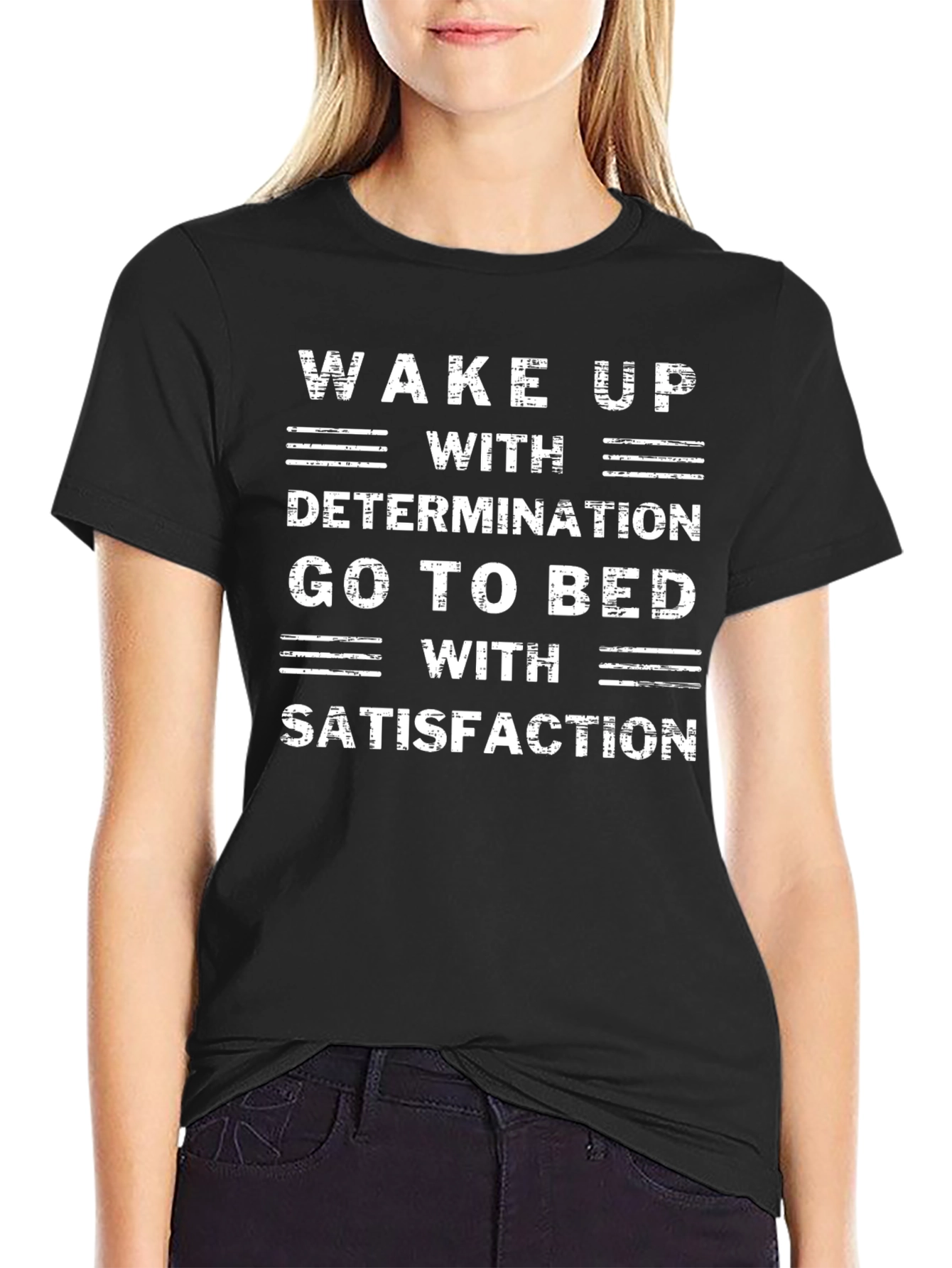 Motivational T-Shirt: Wake Up With Determination