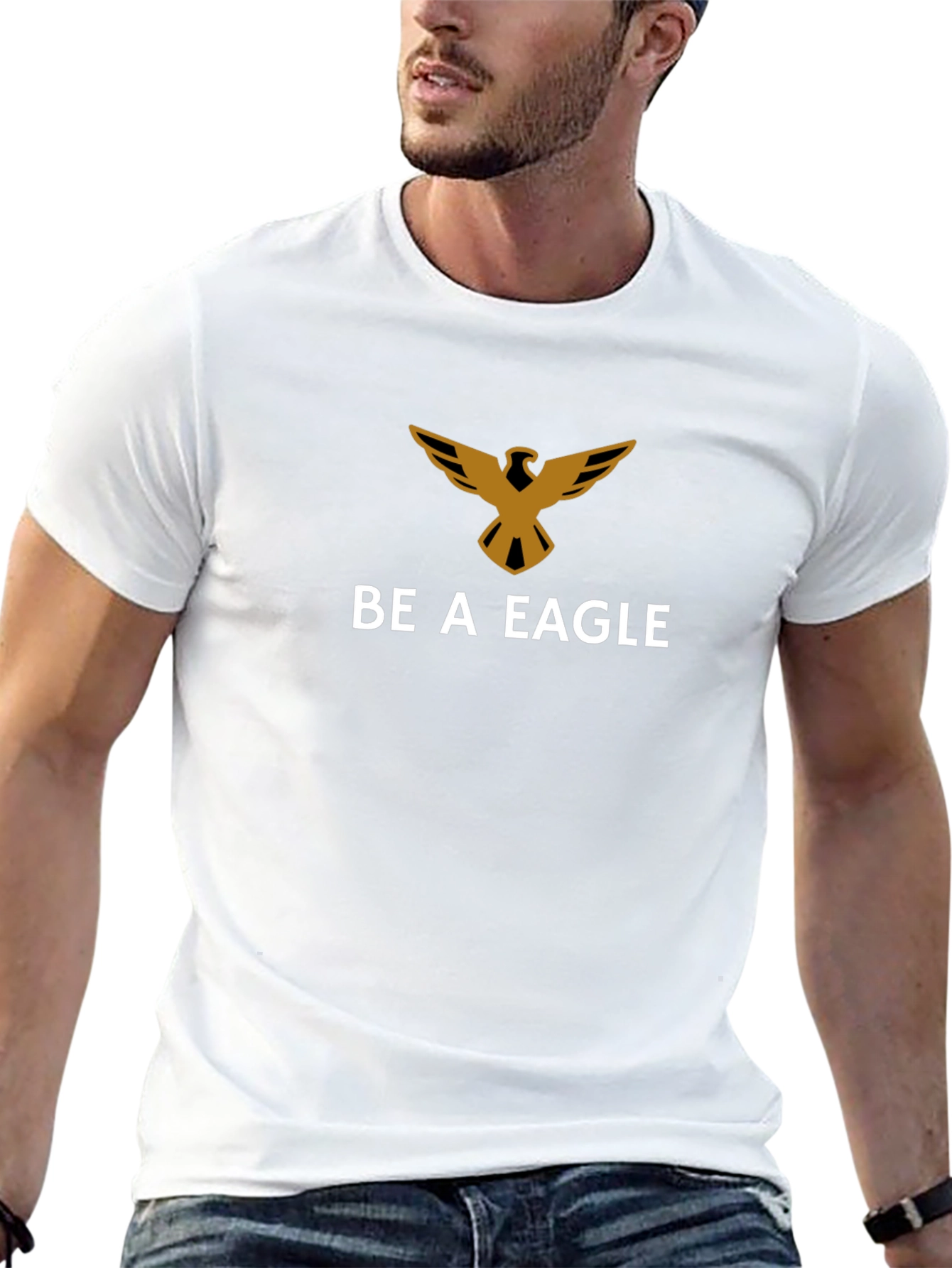 Be A Eagle Graphic Tee - Black T-Shirt