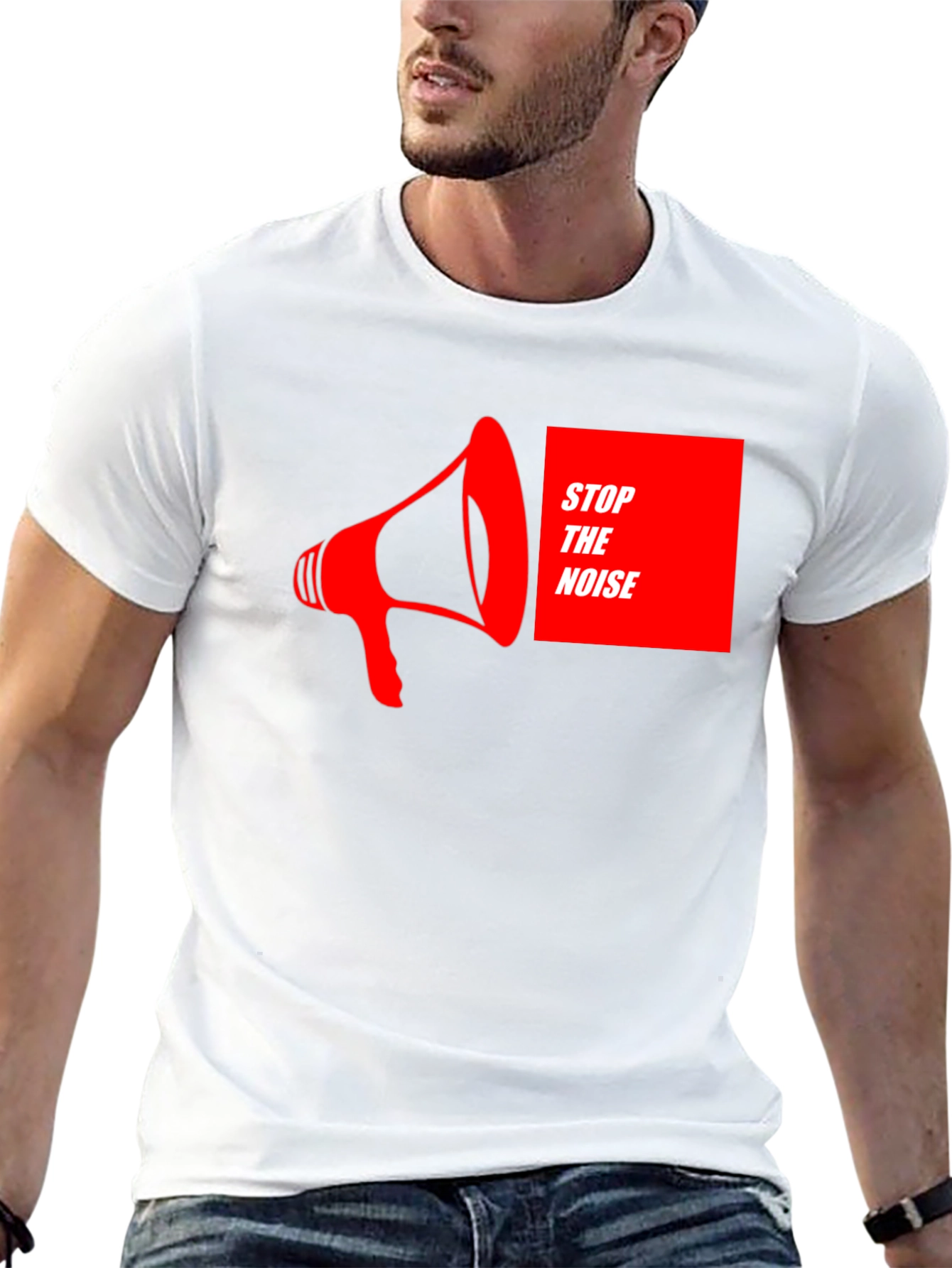 Stop the Noise Graphic Tee - Black