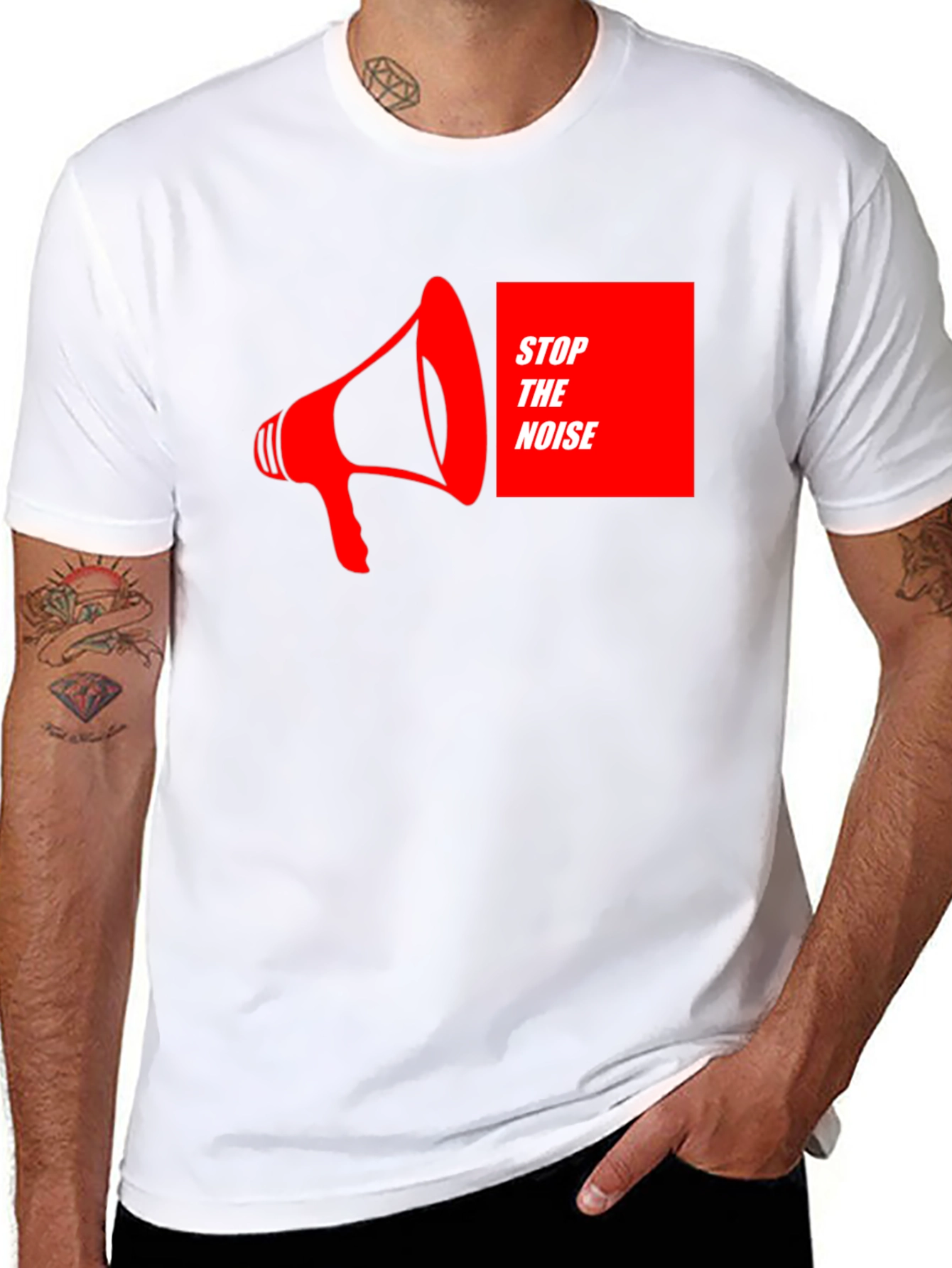 Stop the Noise Graphic Tee - Black
