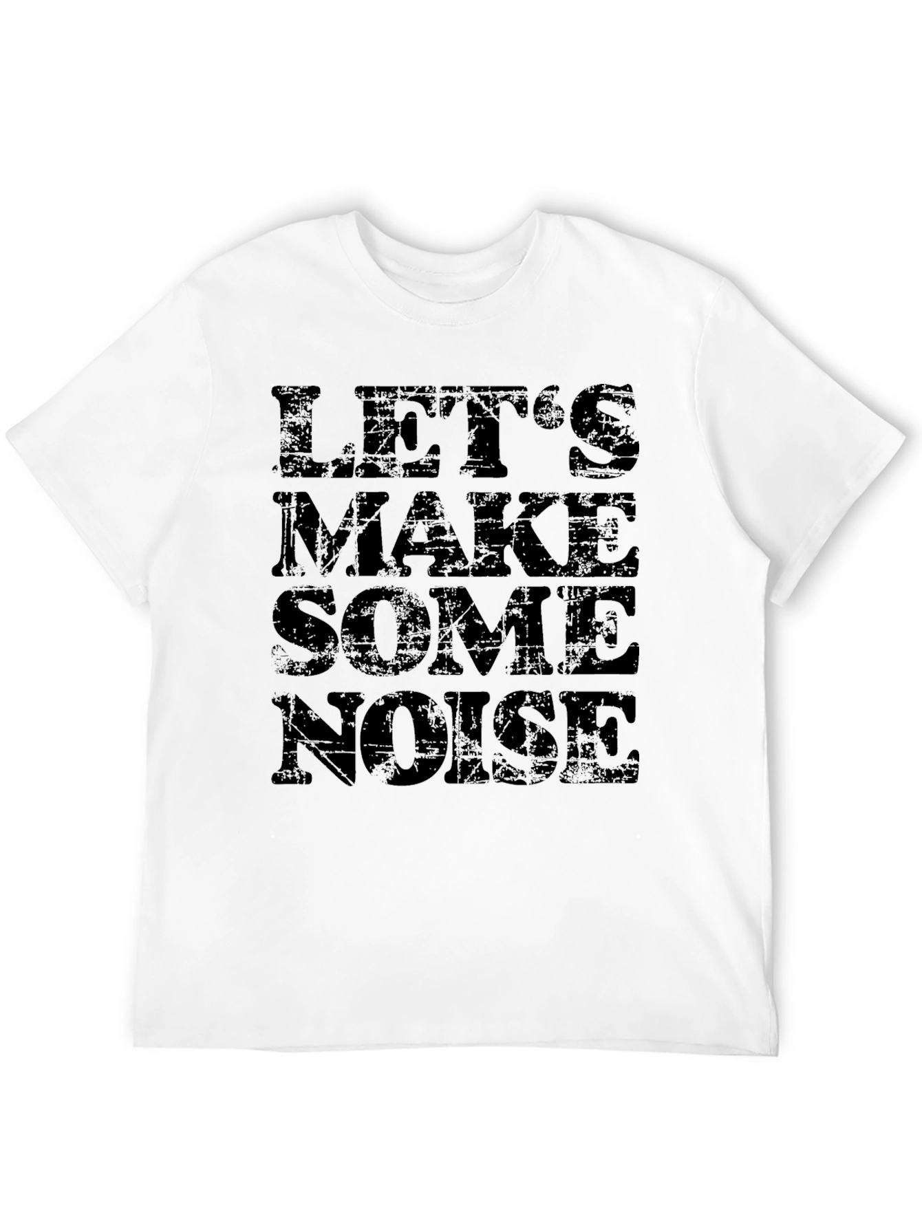 Lets Make Some Noise Black Graphic Tee