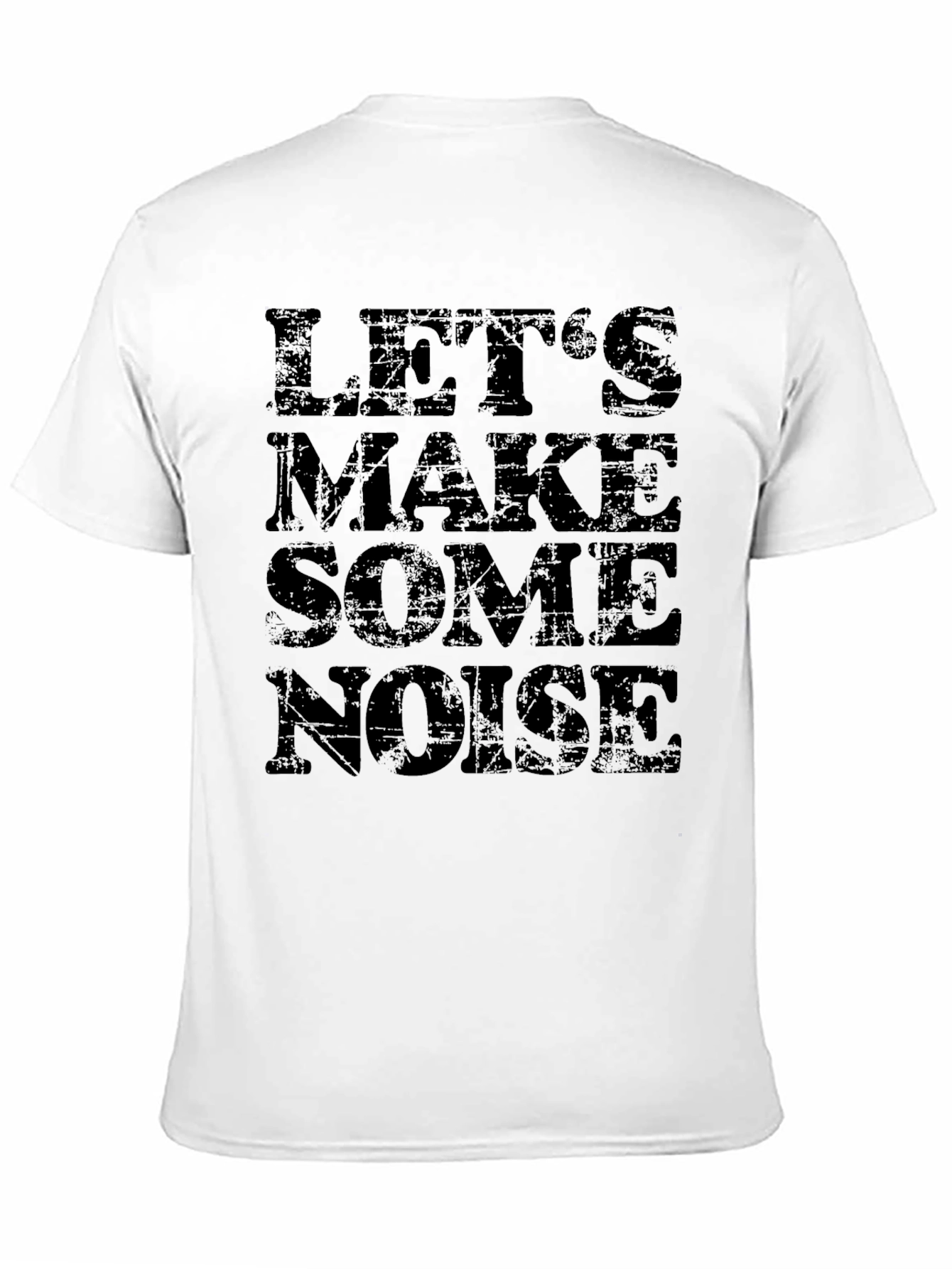 Lets Make Some Noise Black Graphic Tee