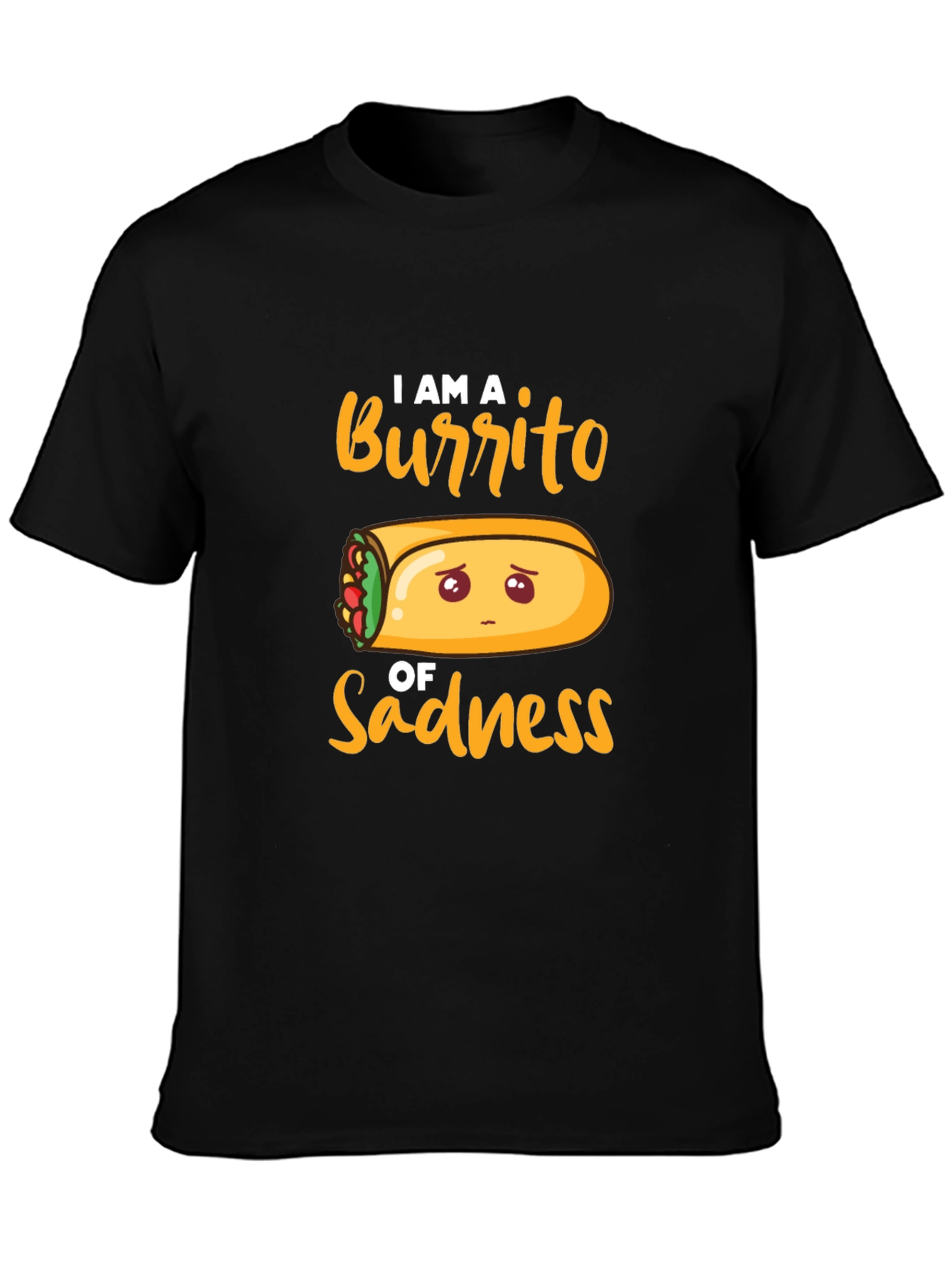 Sad Burrito Graphic T-Shirt - Unisex Cotton Tee