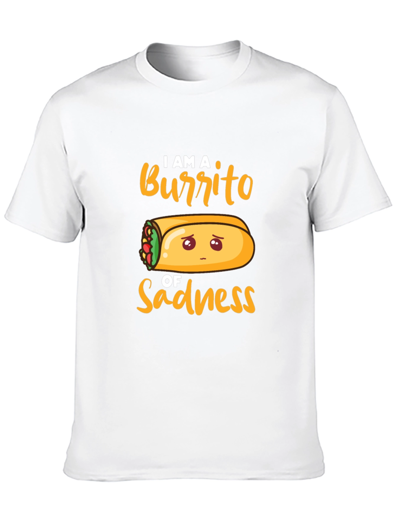 Sad Burrito Graphic T-Shirt - Unisex Cotton Tee