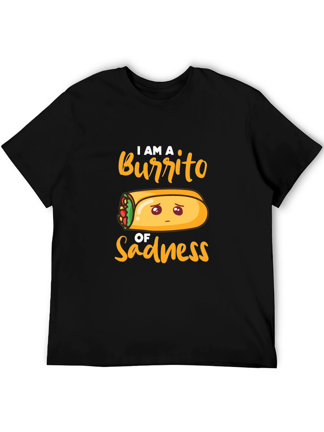 Sad Burrito Graphic T-Shirt - Unisex Cotton Tee