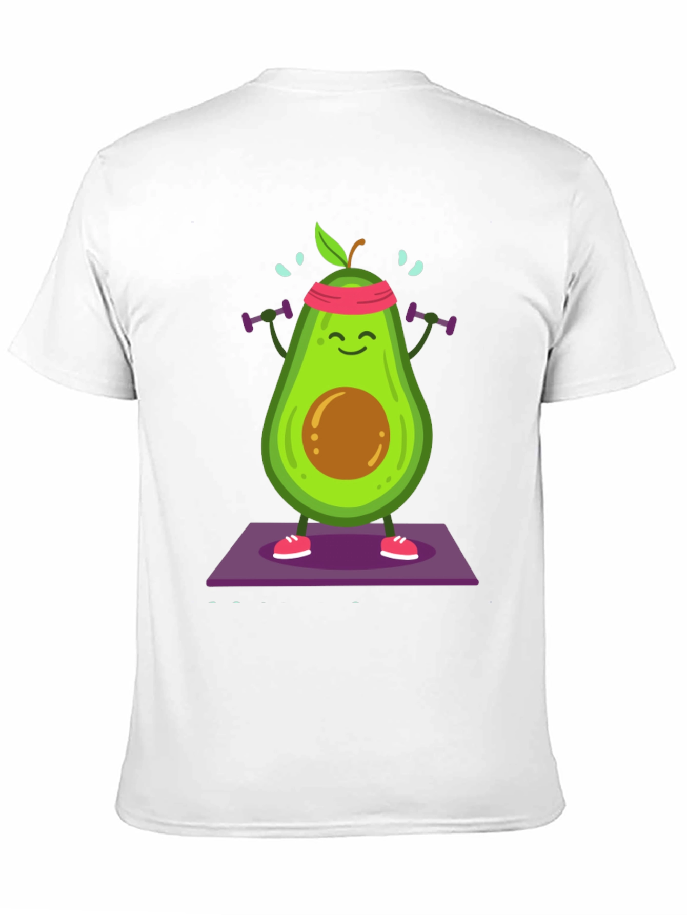Avocado Gym Black T-Shirt - Workout Ready!